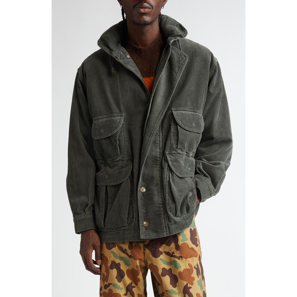Beams plus Field Coat Corduroy moss色 beams-plus-Moss-Corduroy-Field
