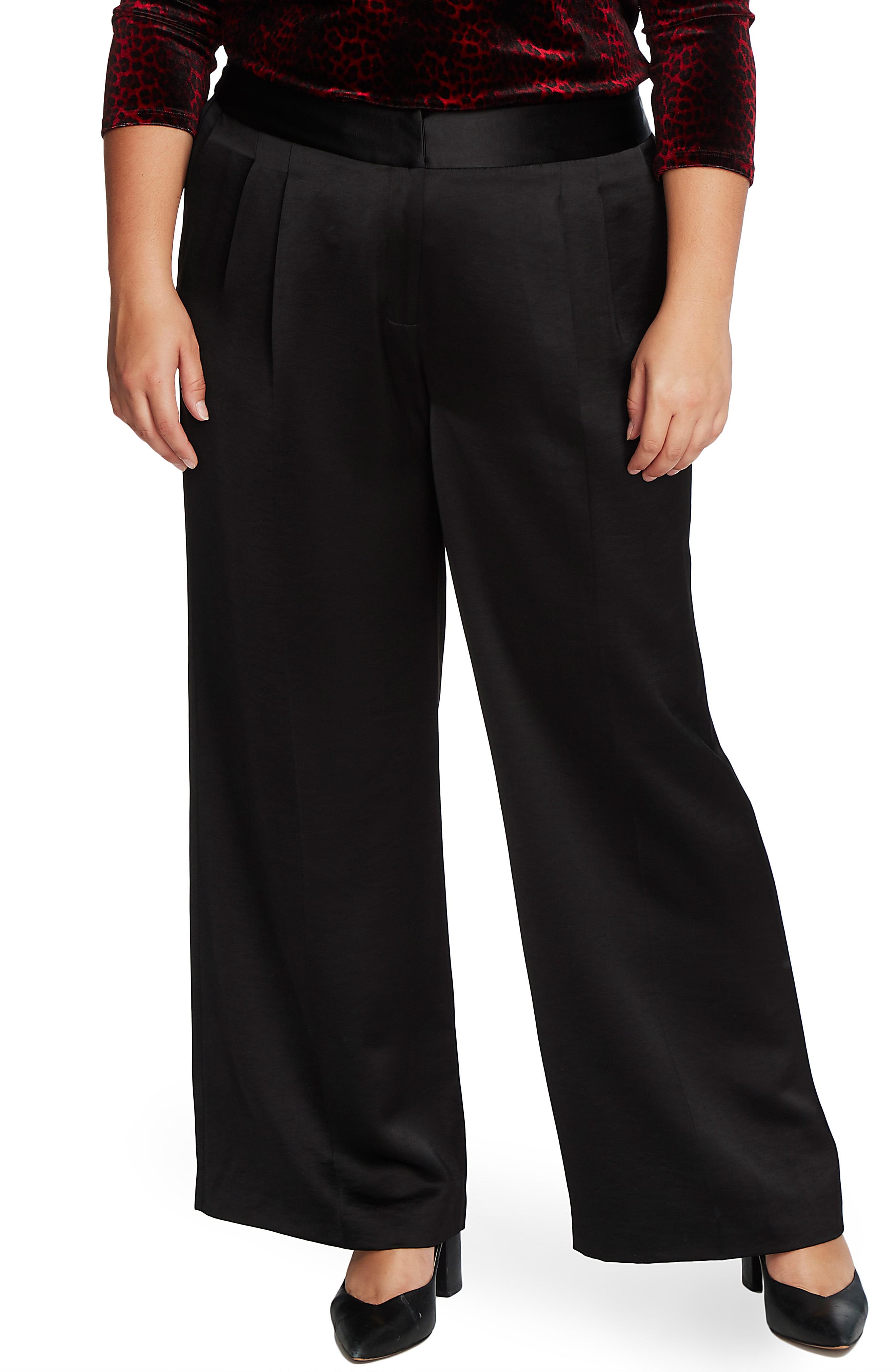Vince Camuto Wide Leg Satin Pants in Black - Save 71% - Lyst