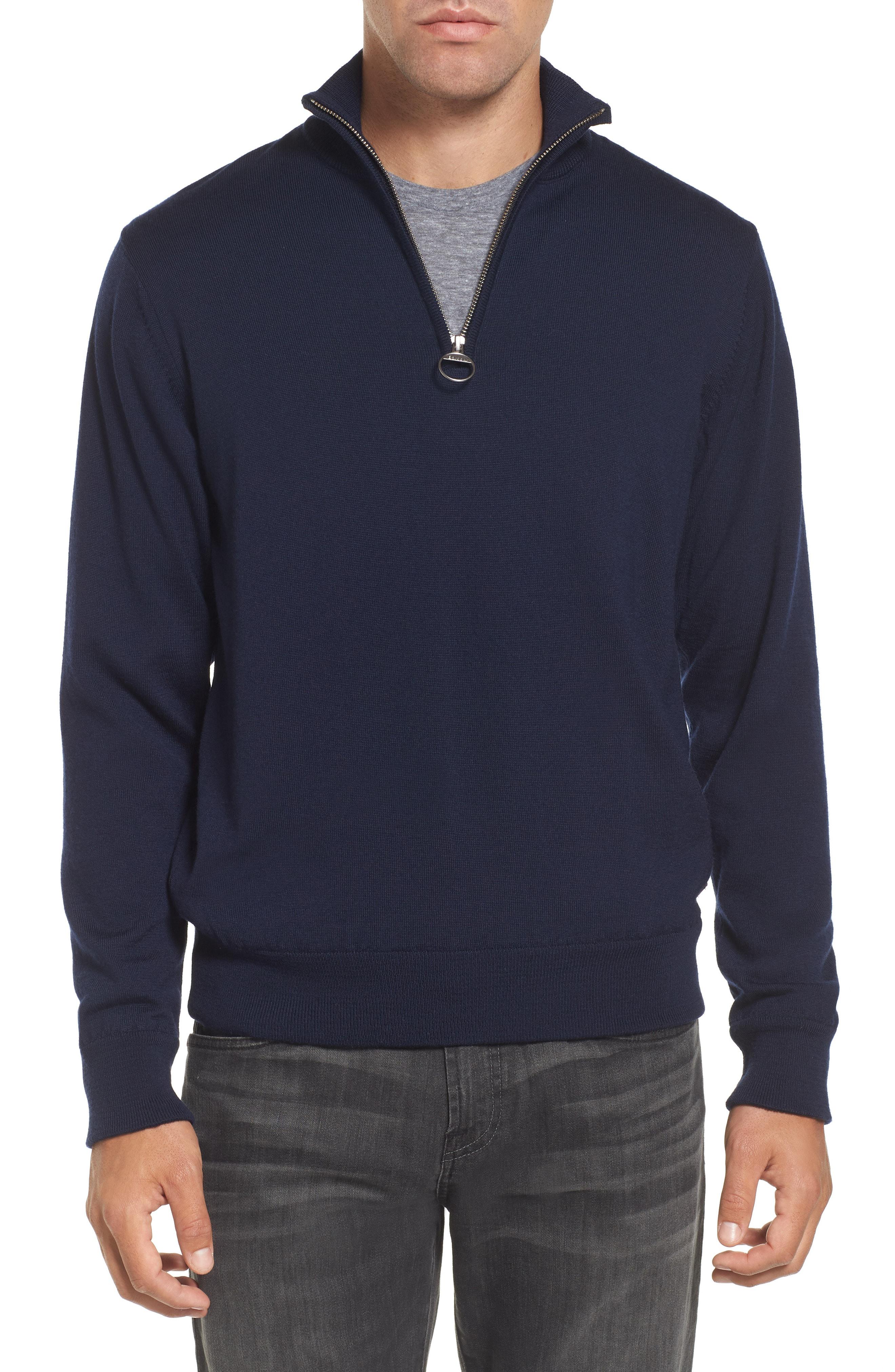 barbour quarter zip sweater