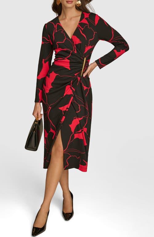 red jersey dress uk Undeniable Red Jersey Ribbed Bodycon Dress main image 1