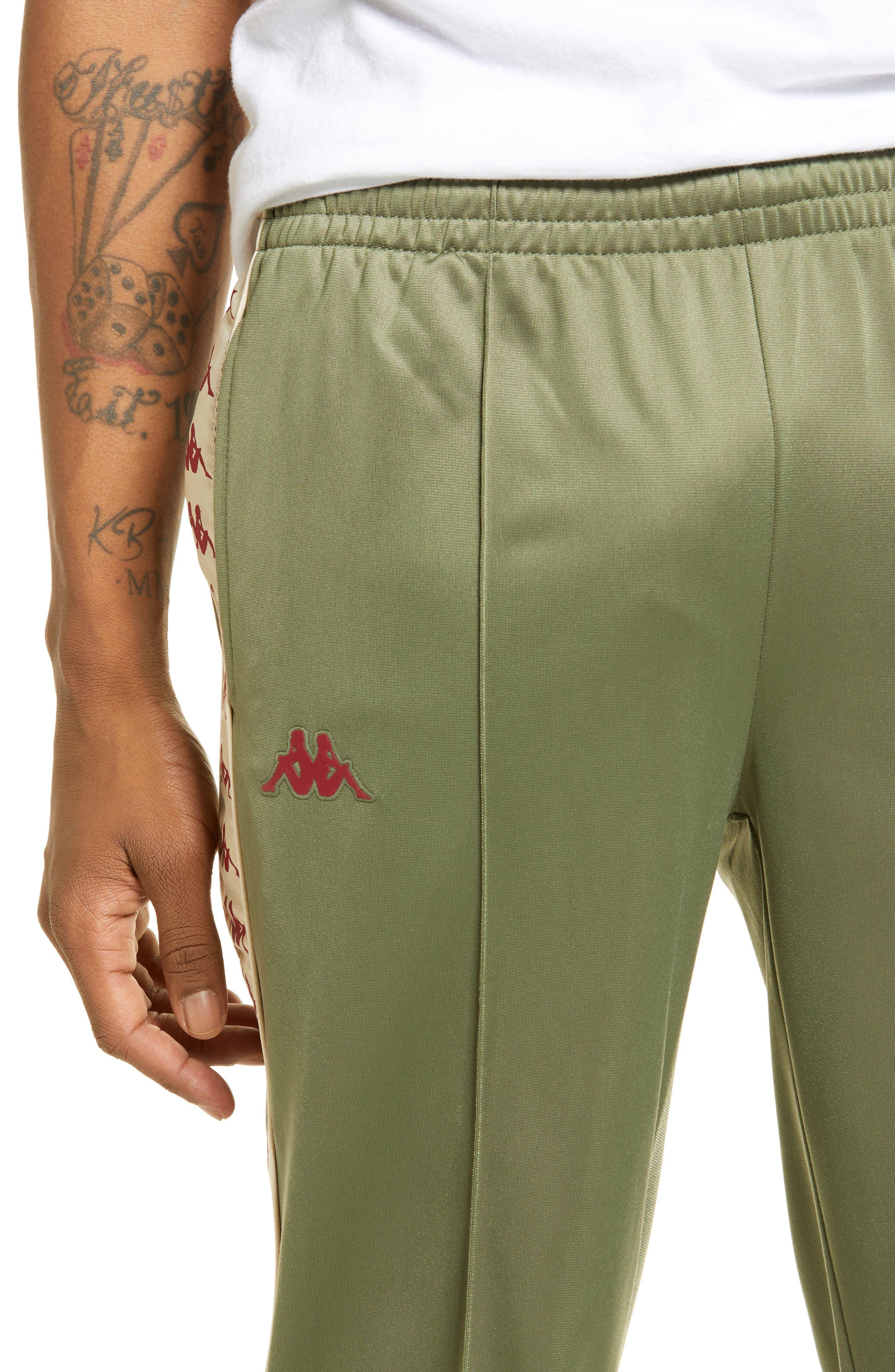 Kappa 222 Banda Astoriazz Slim Fit Track Pants in Green for Men | Lyst