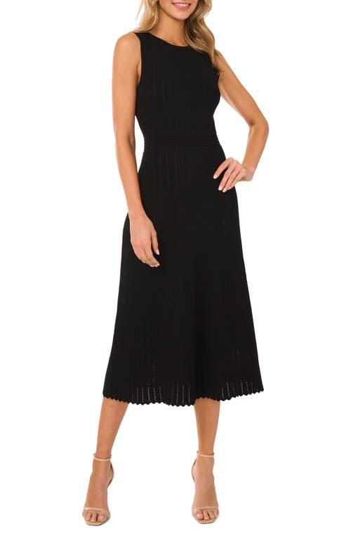 Ted Baker Pointelle Sleeveless Sweater Dress in Black | Lyst Ted Baker Pointelle Sleeveless Sweater Dress in Black | Lyst