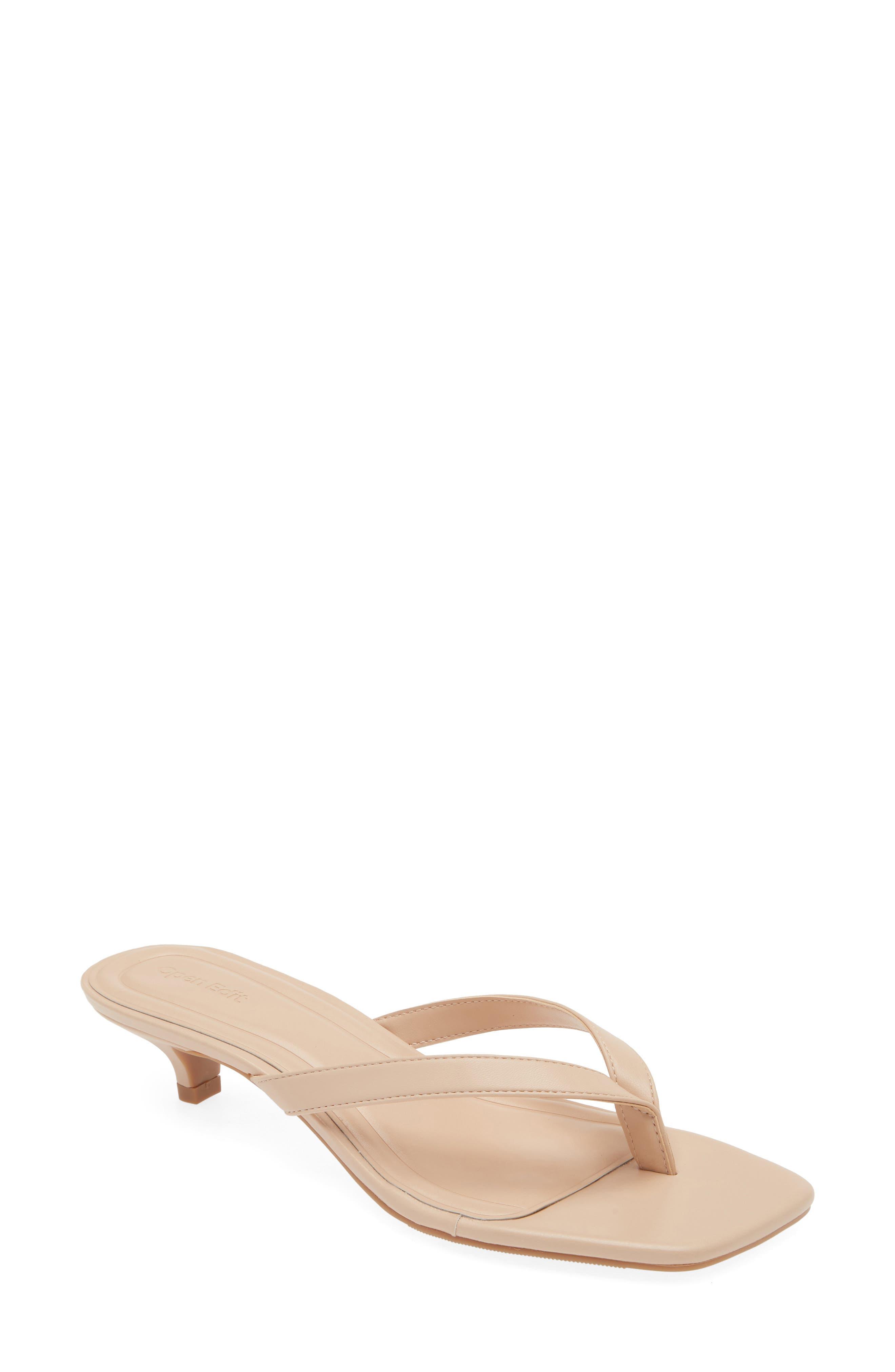 Kitten heel flip flops hot sale