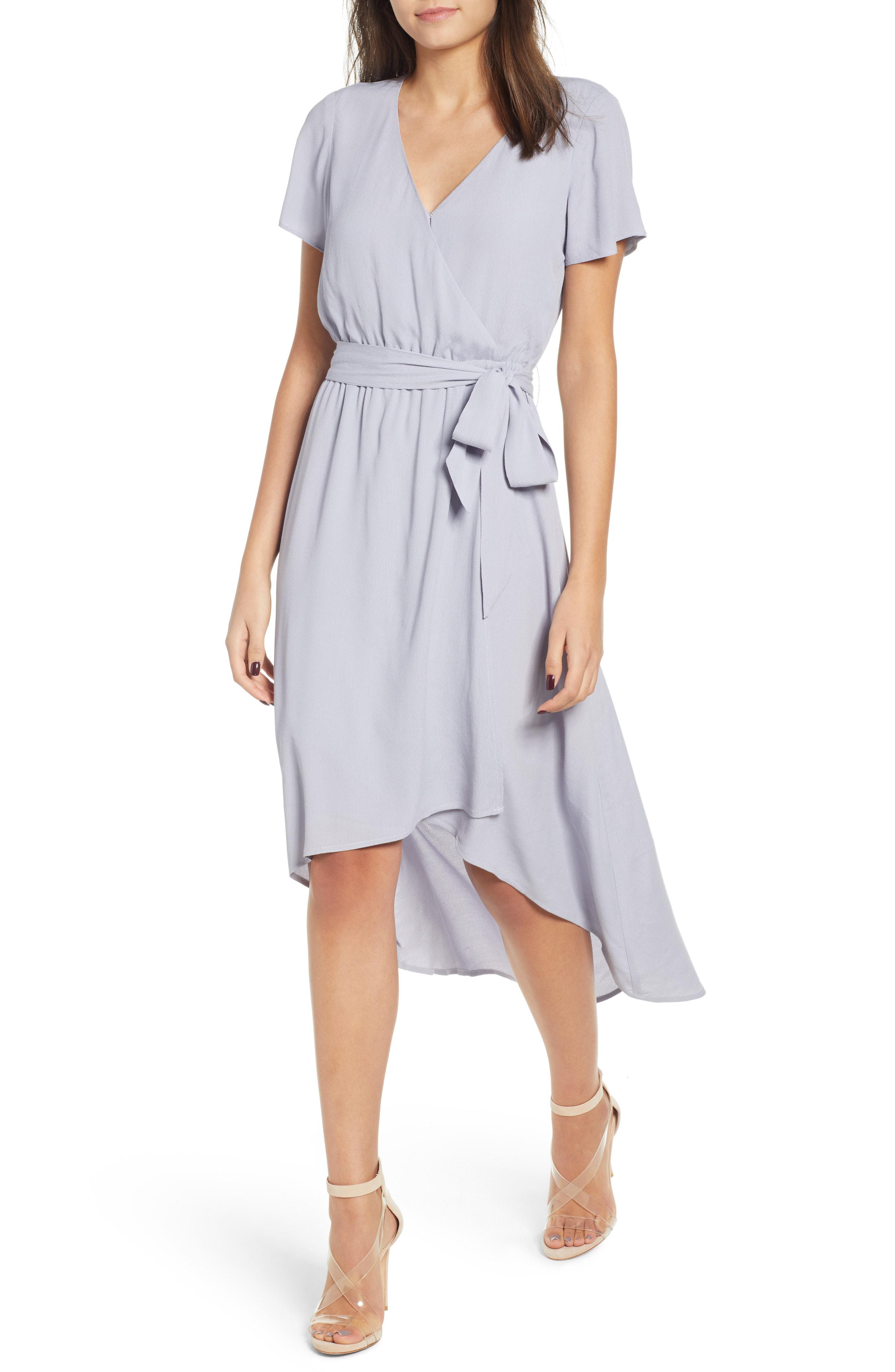 leith wrap midi dress