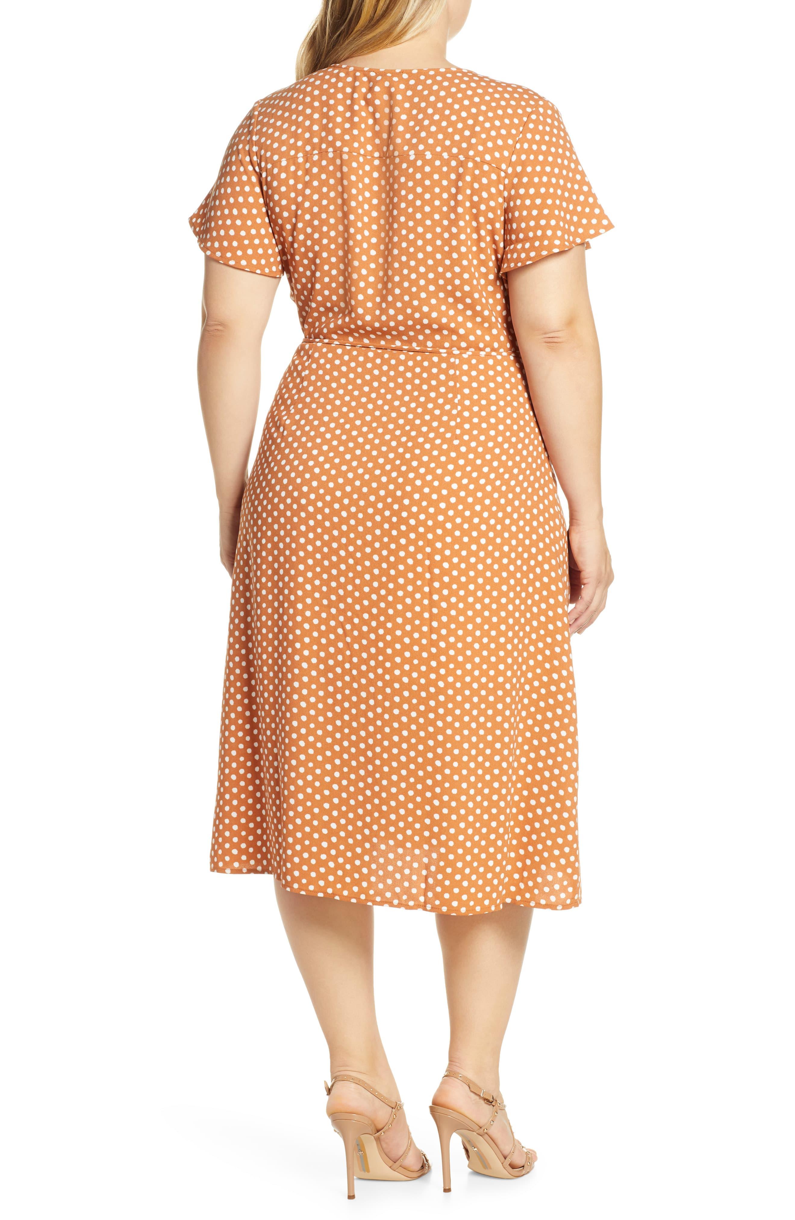 leith midi wrap dress