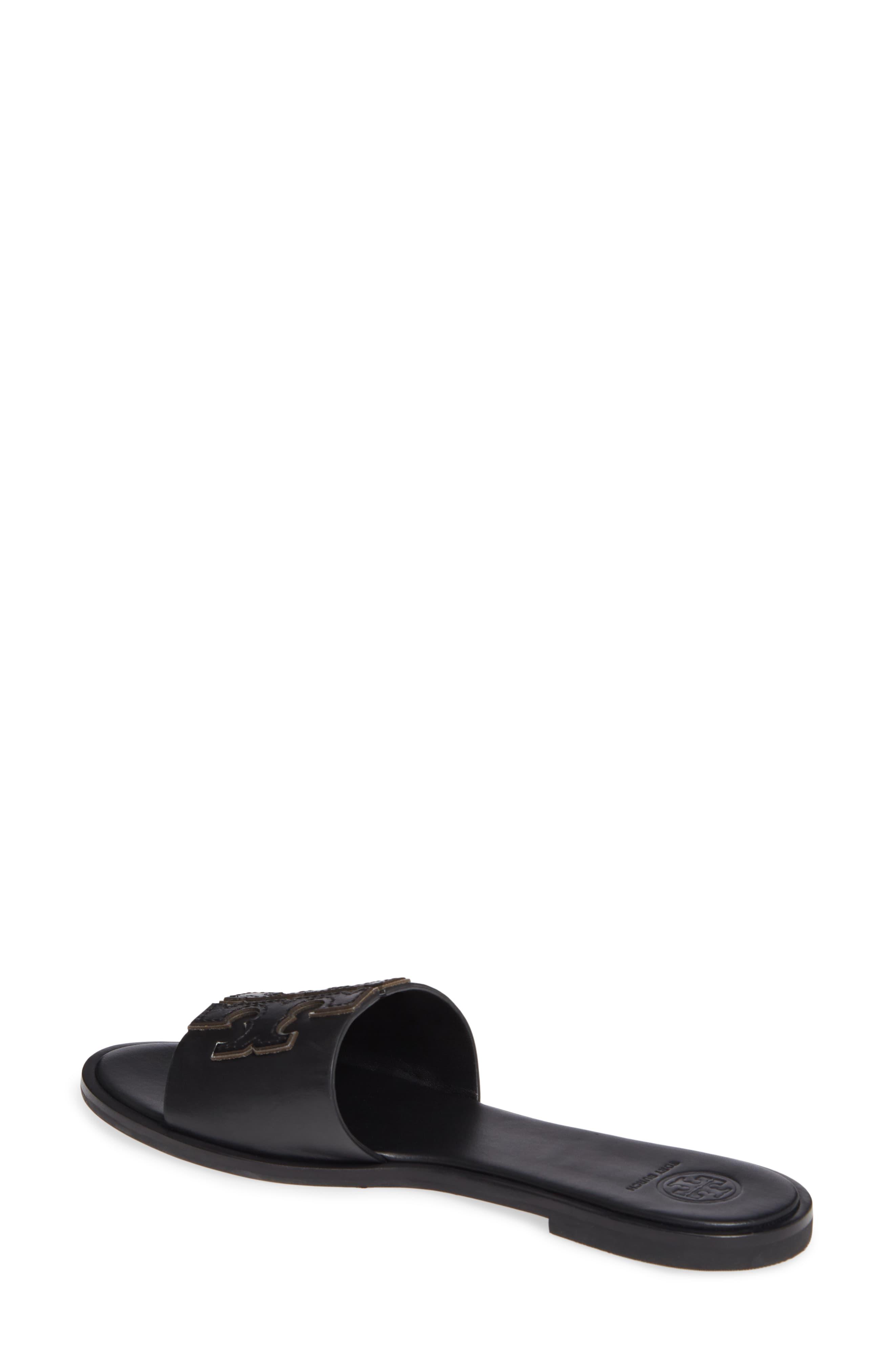 tory burch ines mid heel slide