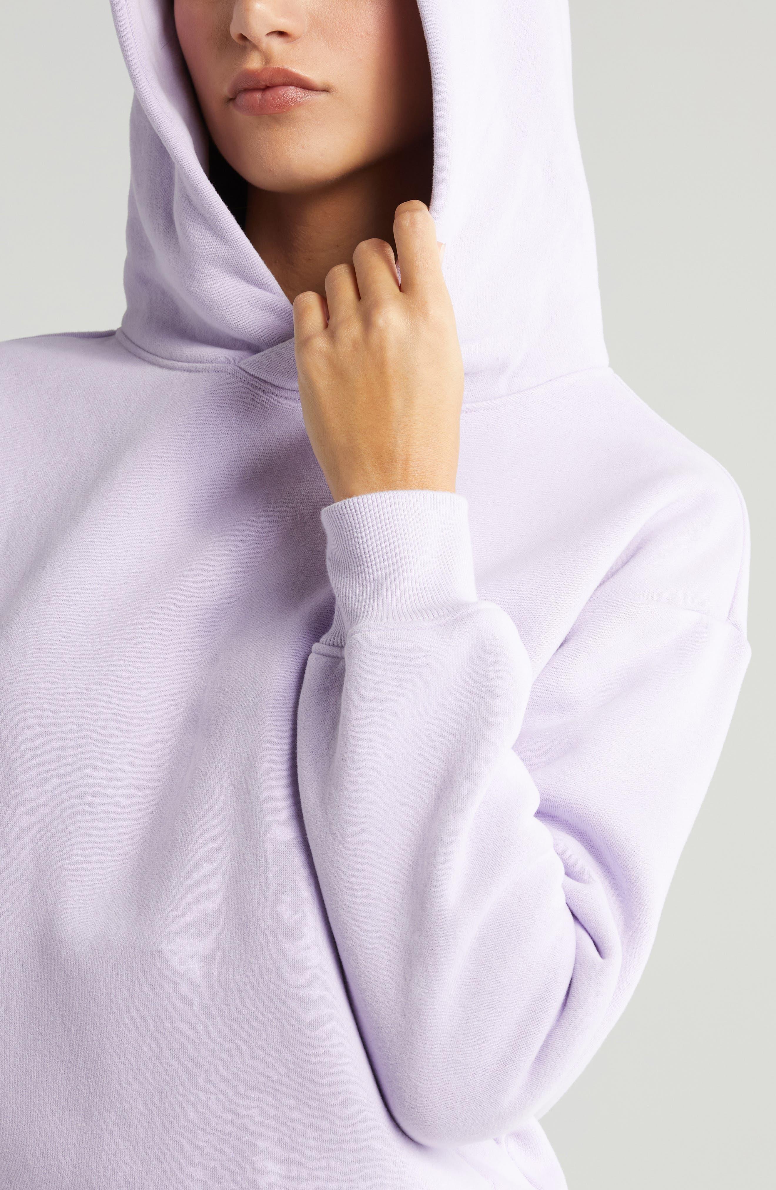 Zella Cara Ultracozy Cotton Blend Fleece Hoodie in Purple Lyst