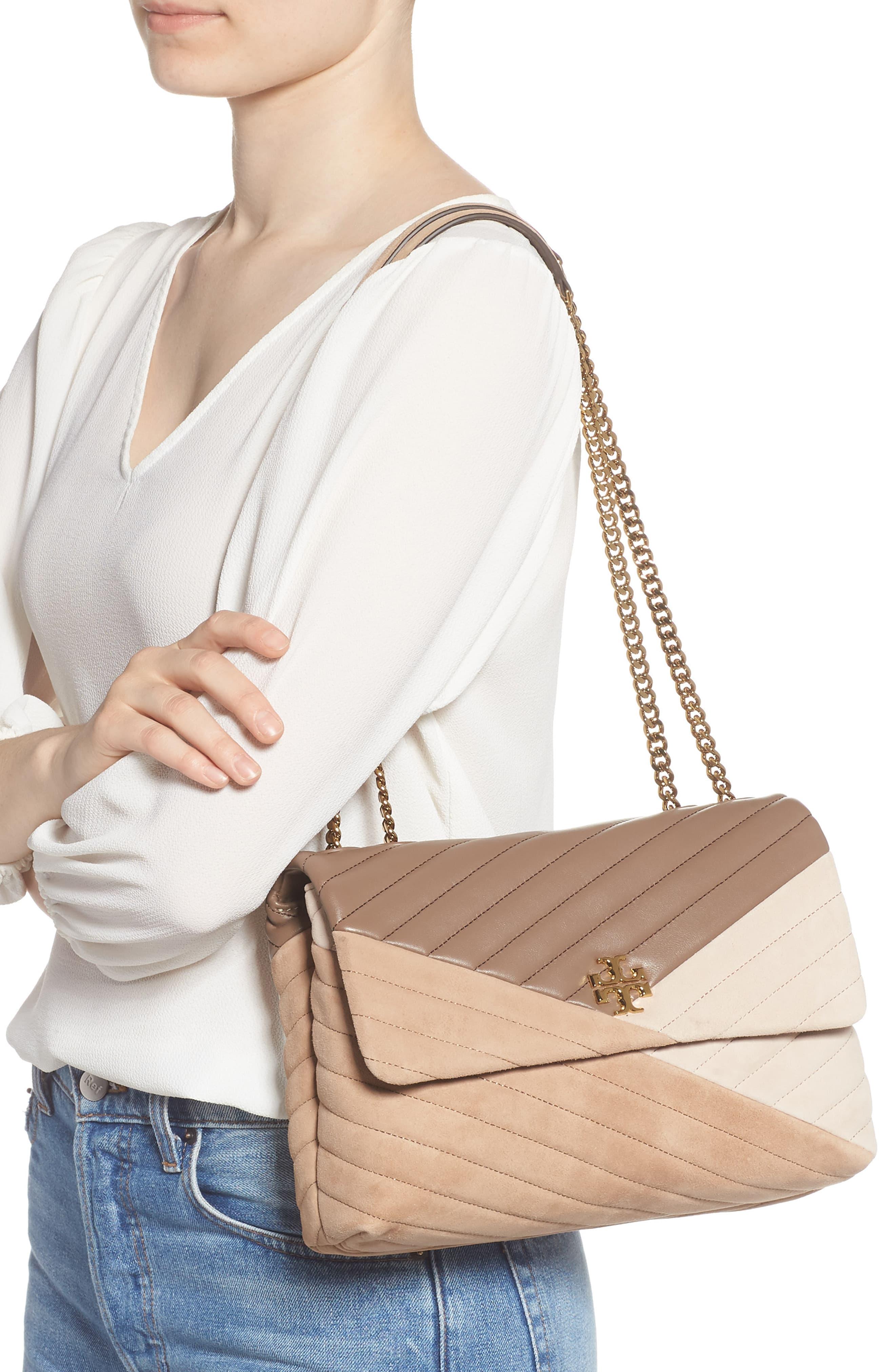 kira chevron quilted leather shoulder bag