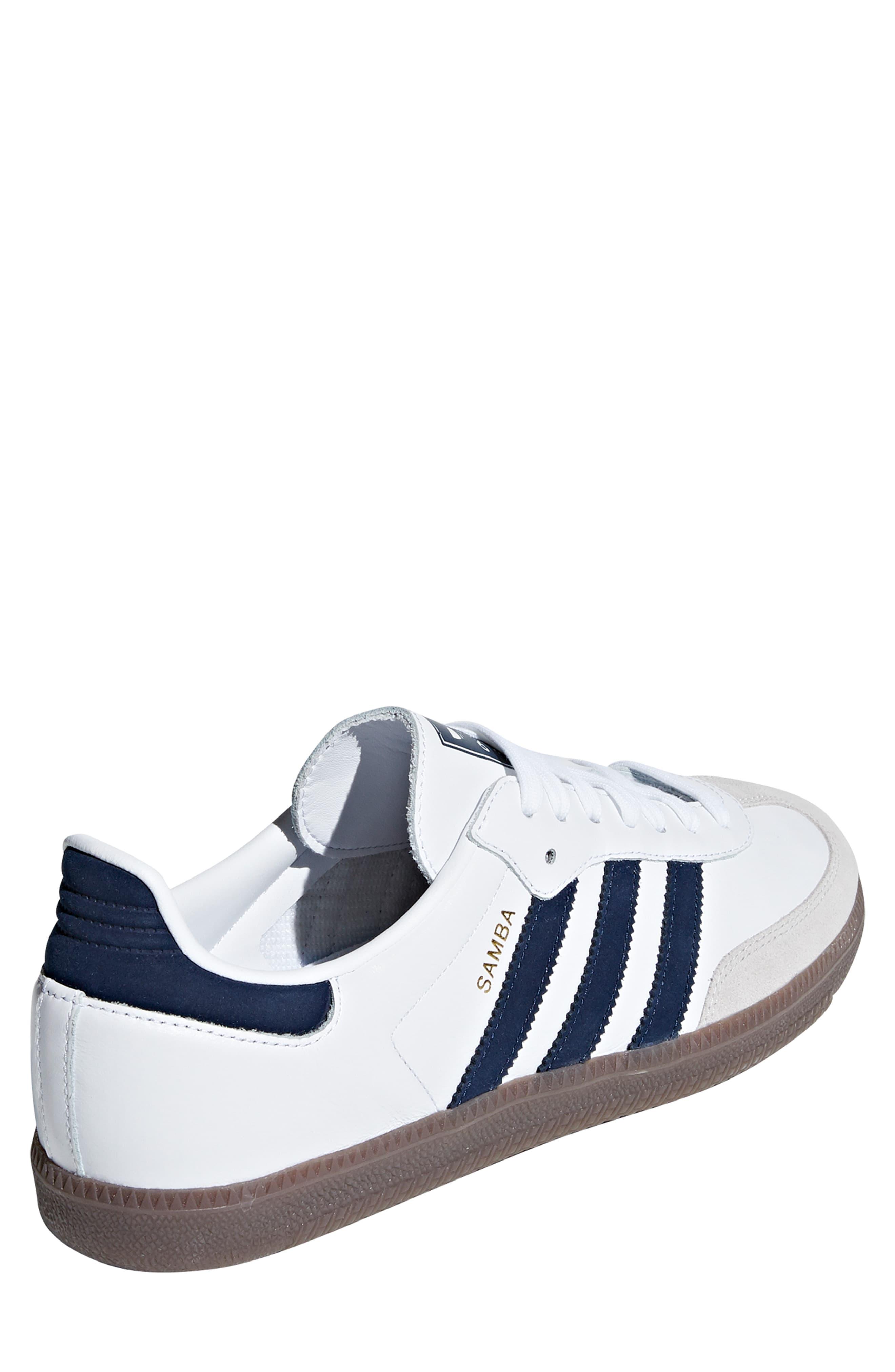 adidas samba white and navy