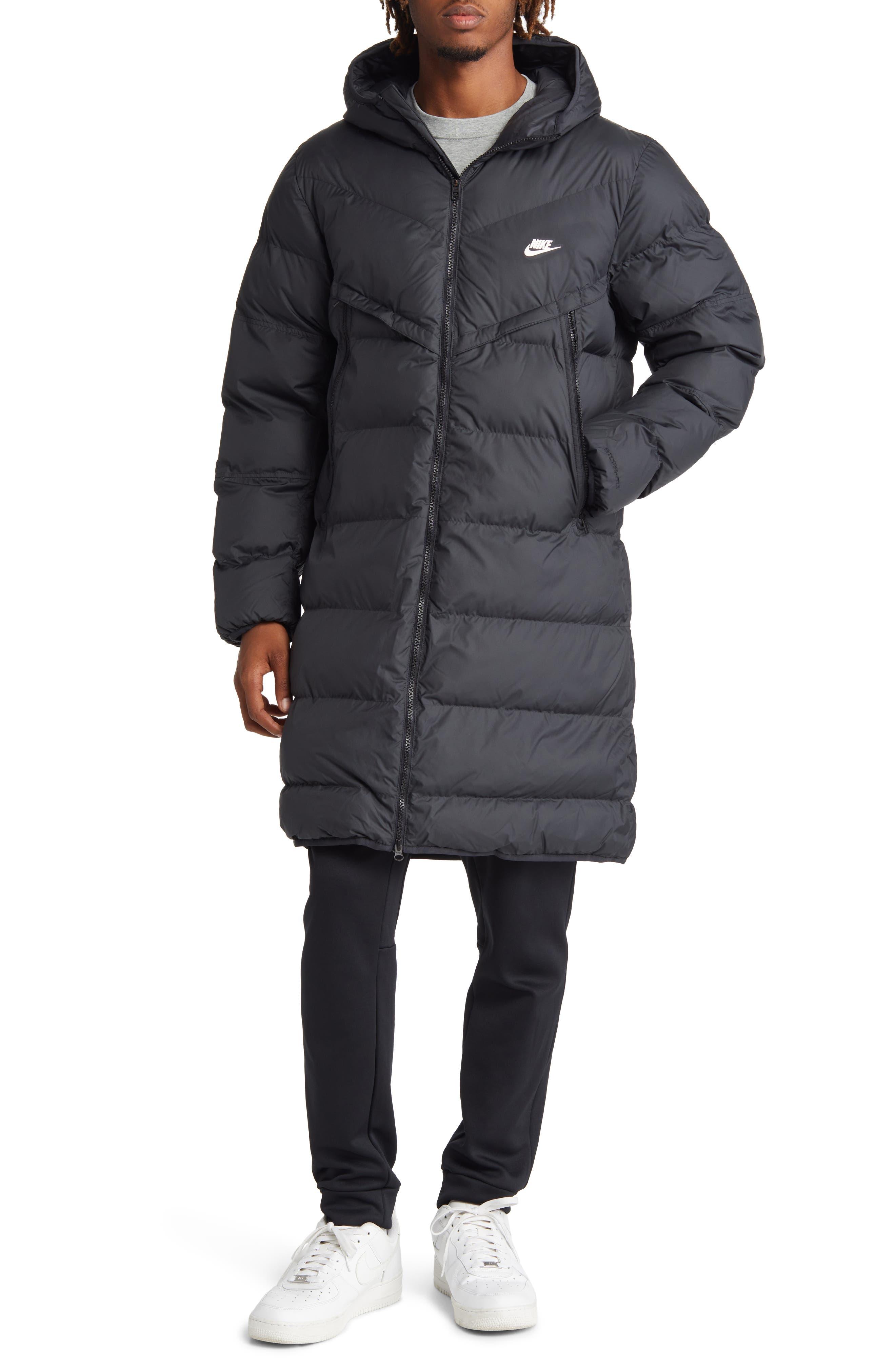 Nike Storm-fit Windrunner Long Parka Jacket in Black for Men | Lyst