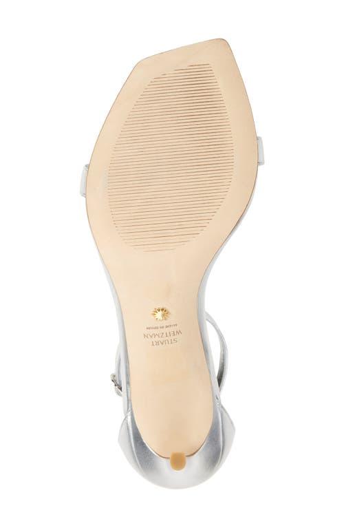 Stuart Weitzman Nunaked Curve 85 Sandal in White | Lyst