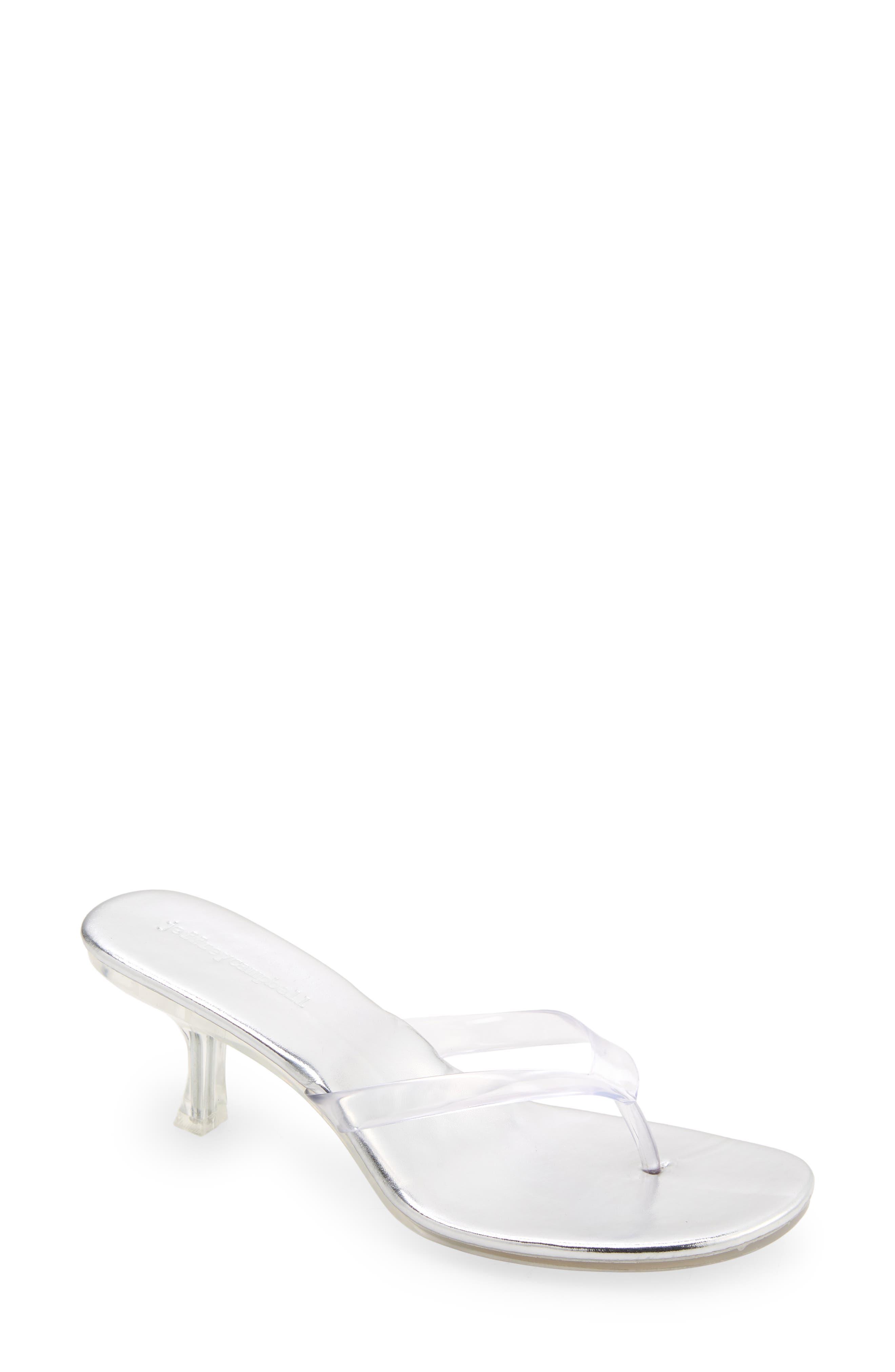 Jeffrey Campbell Kitten Heel Flip Flop in White Lyst