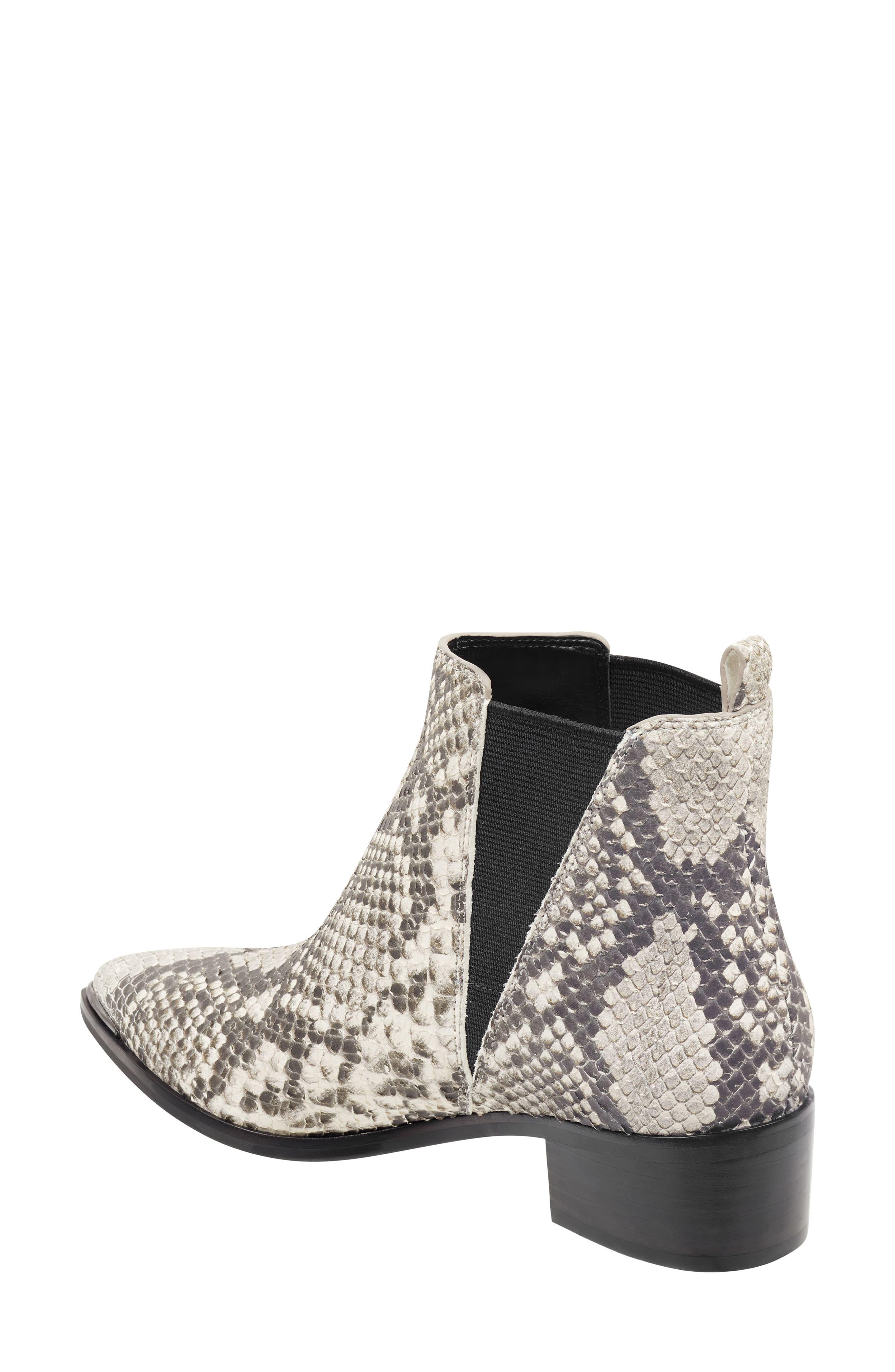Marc Fisher 'yale' Chelsea Boot in Natural Snake Leather