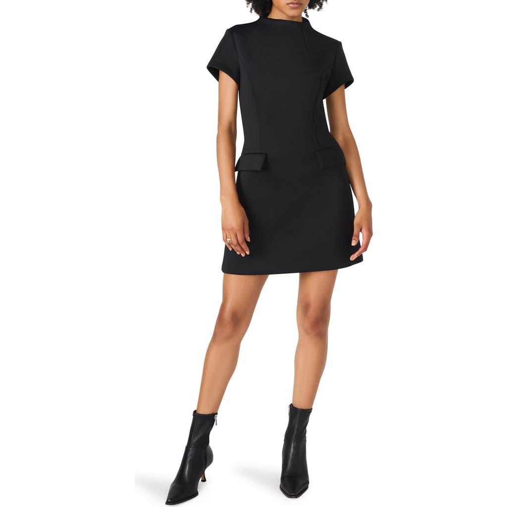 Steve Madden Hayes Short Sleeve Fit & Flare Dress in Black | Lyst