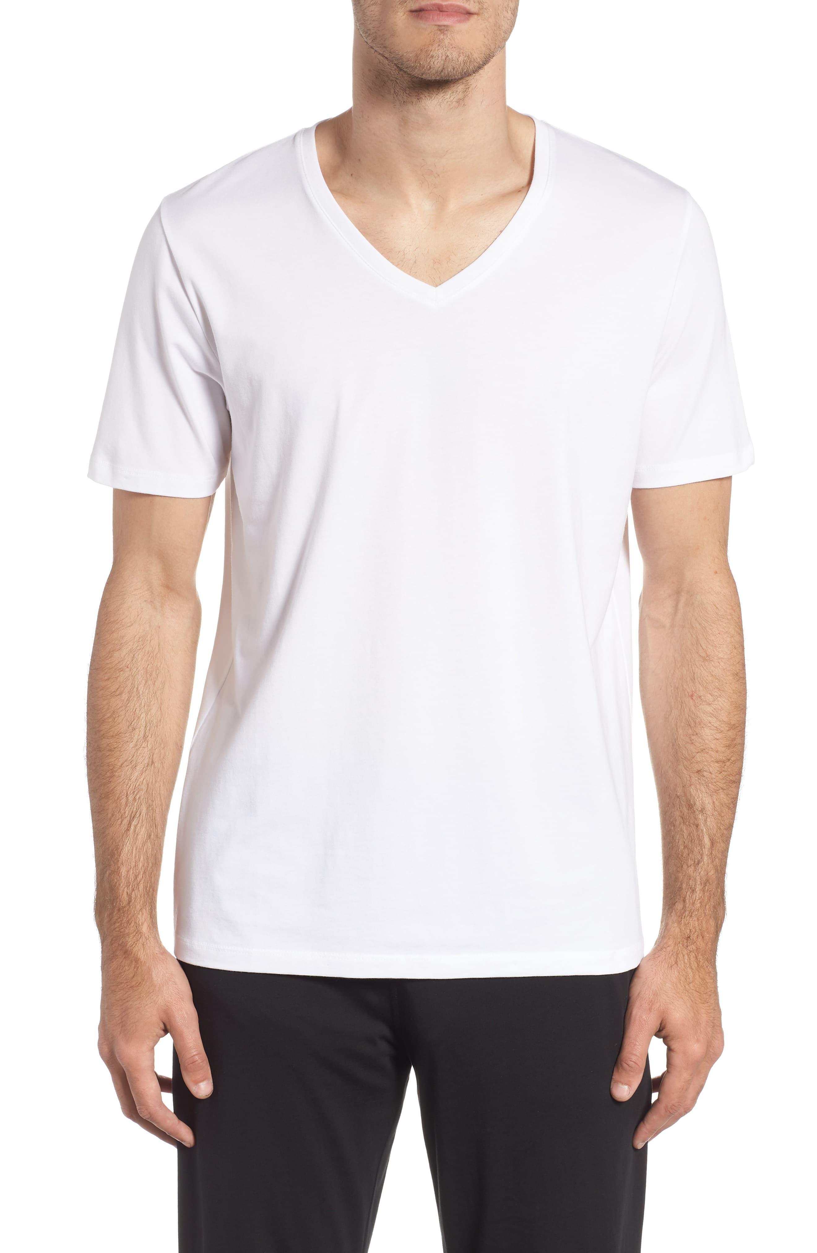 Tommy John Cotton Second Skin V-neck T-shirt in White for Men - Lyst