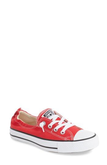 womens red shoreline converse