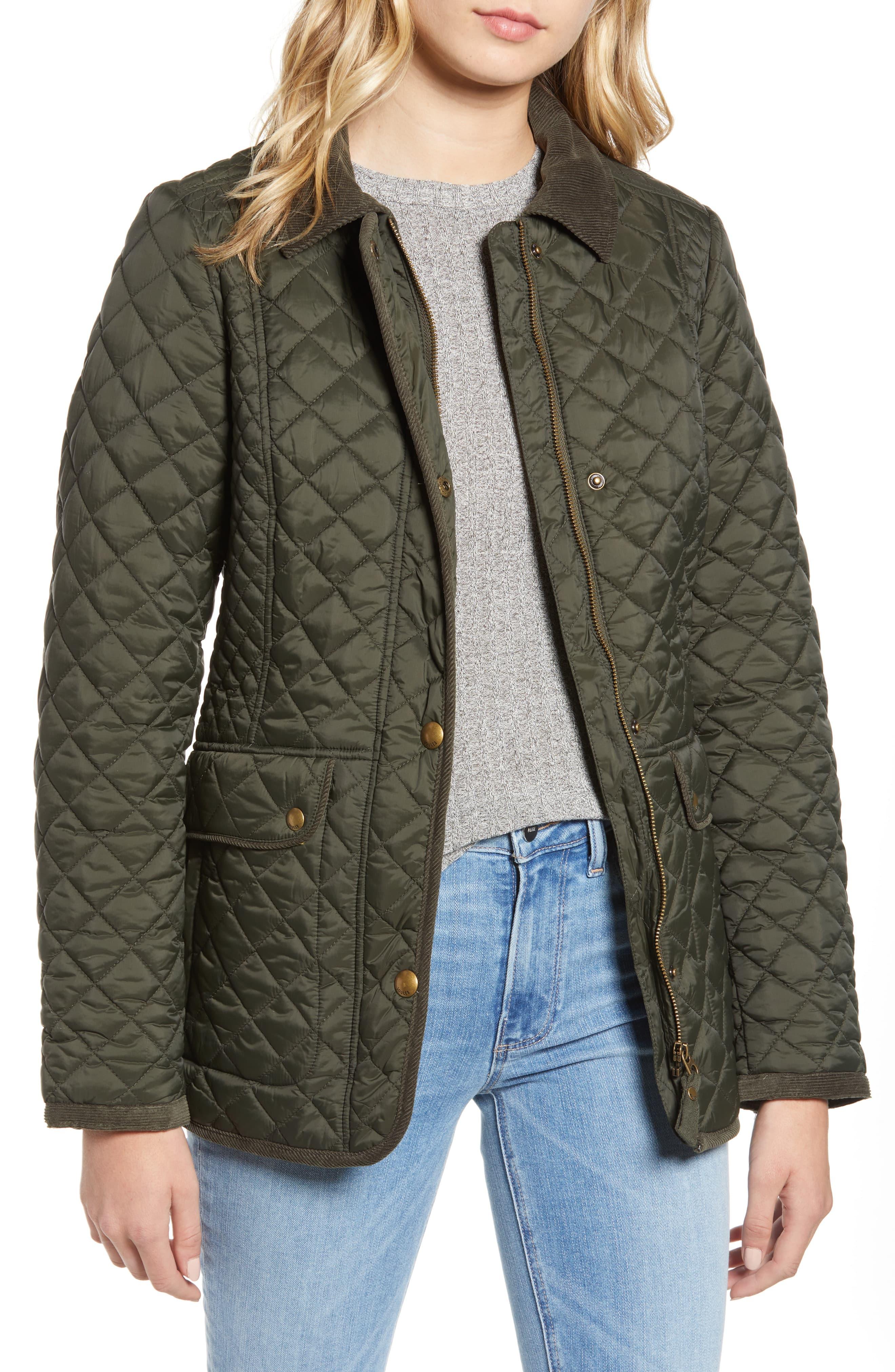 joules green padded coat