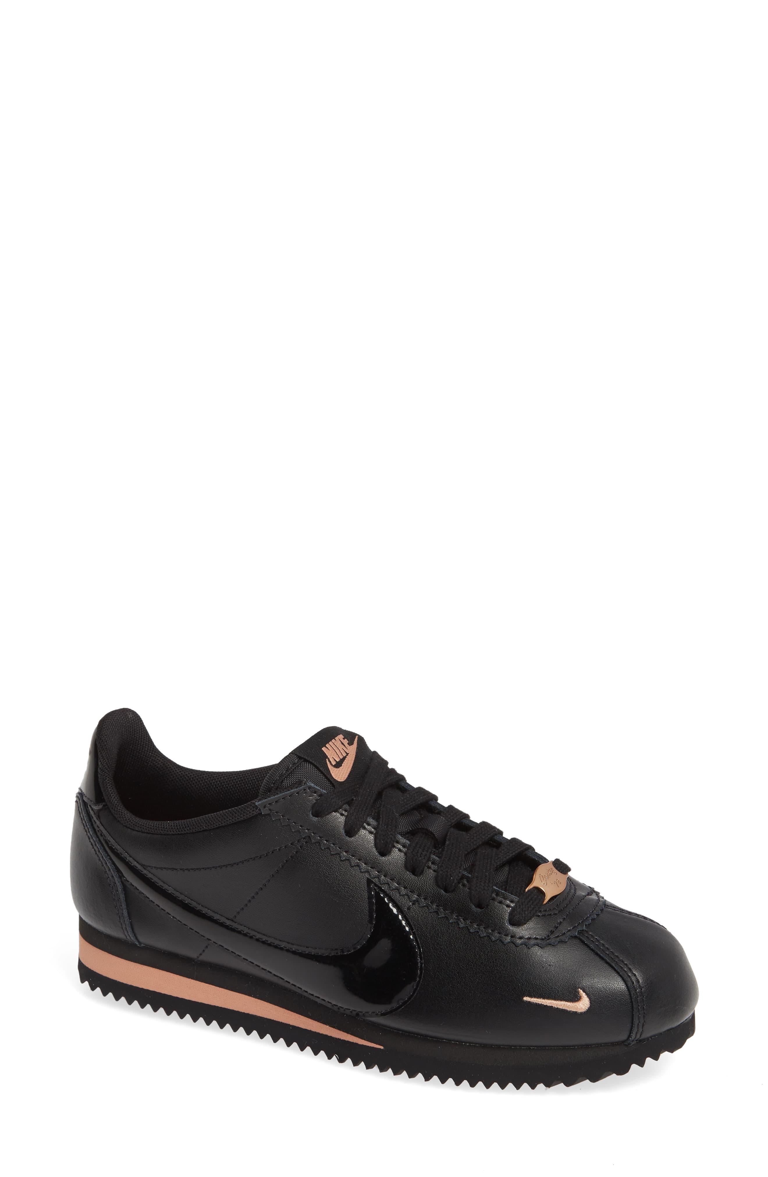 nike classic cortez premium black rose
