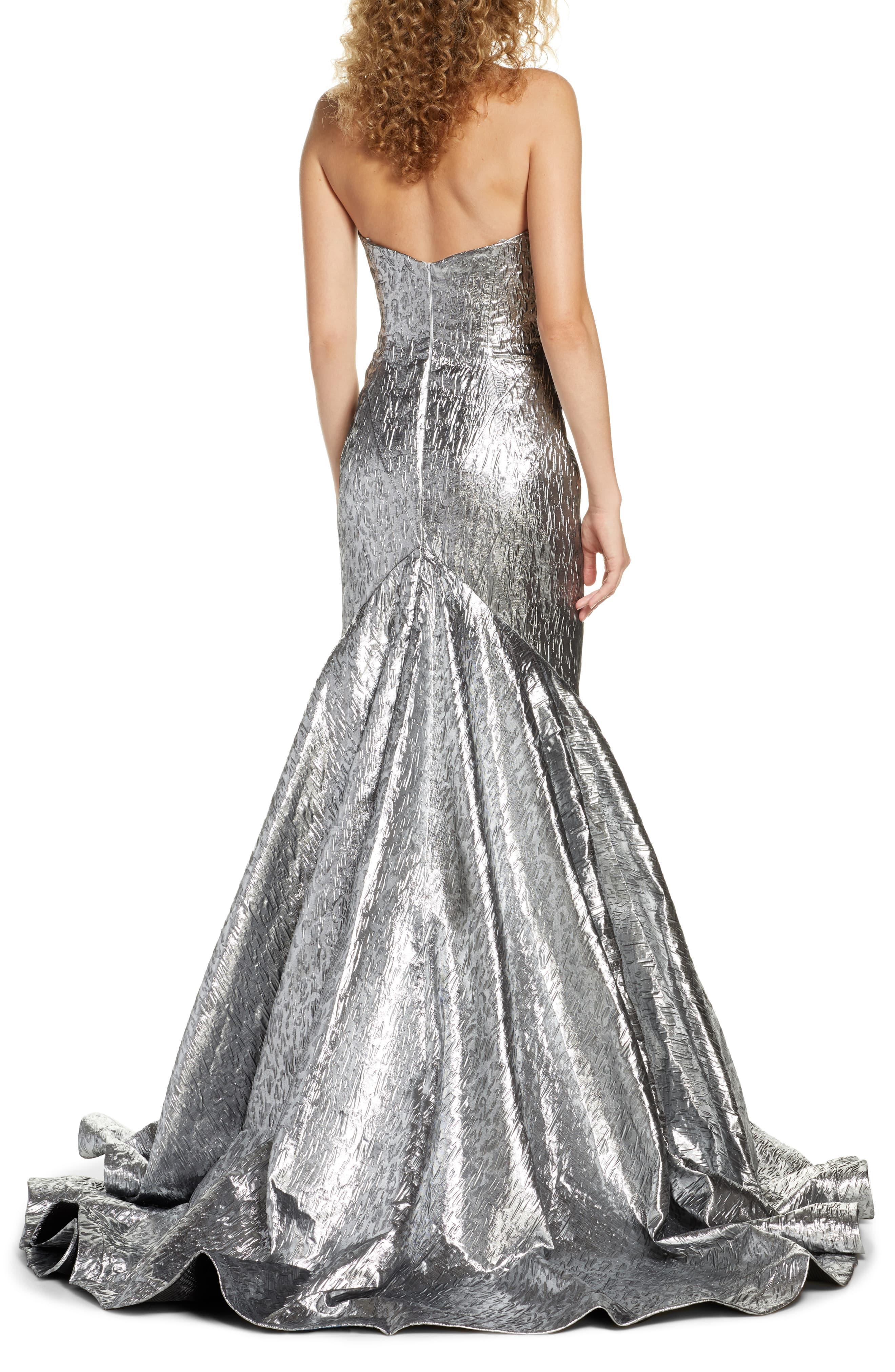 mac duggal sequin mermaid gown