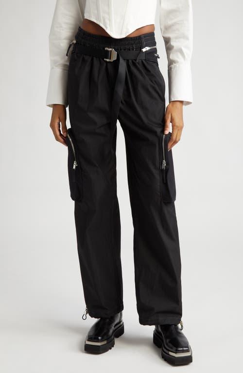 DION LEE] コンバーチブル タイダイ デニム カーゴ パンツ (DION