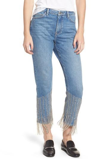 topshop embellished jeans