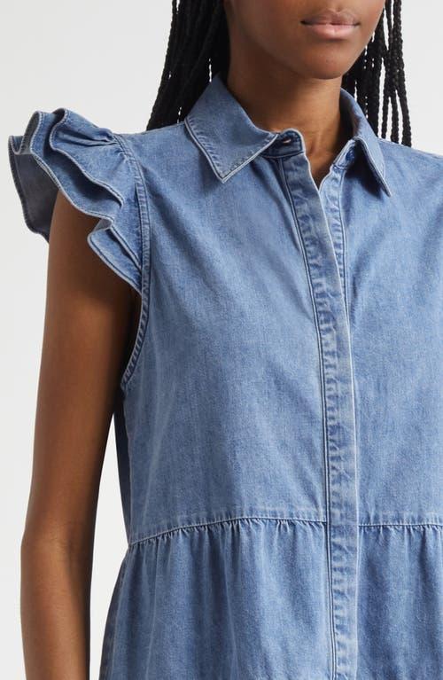 Alice+Olivia■Jem Denim Tiered Mini Dress■ドレス Alice + Olivia Jem Denim Tiered Mini Dress | Neiman Marcus