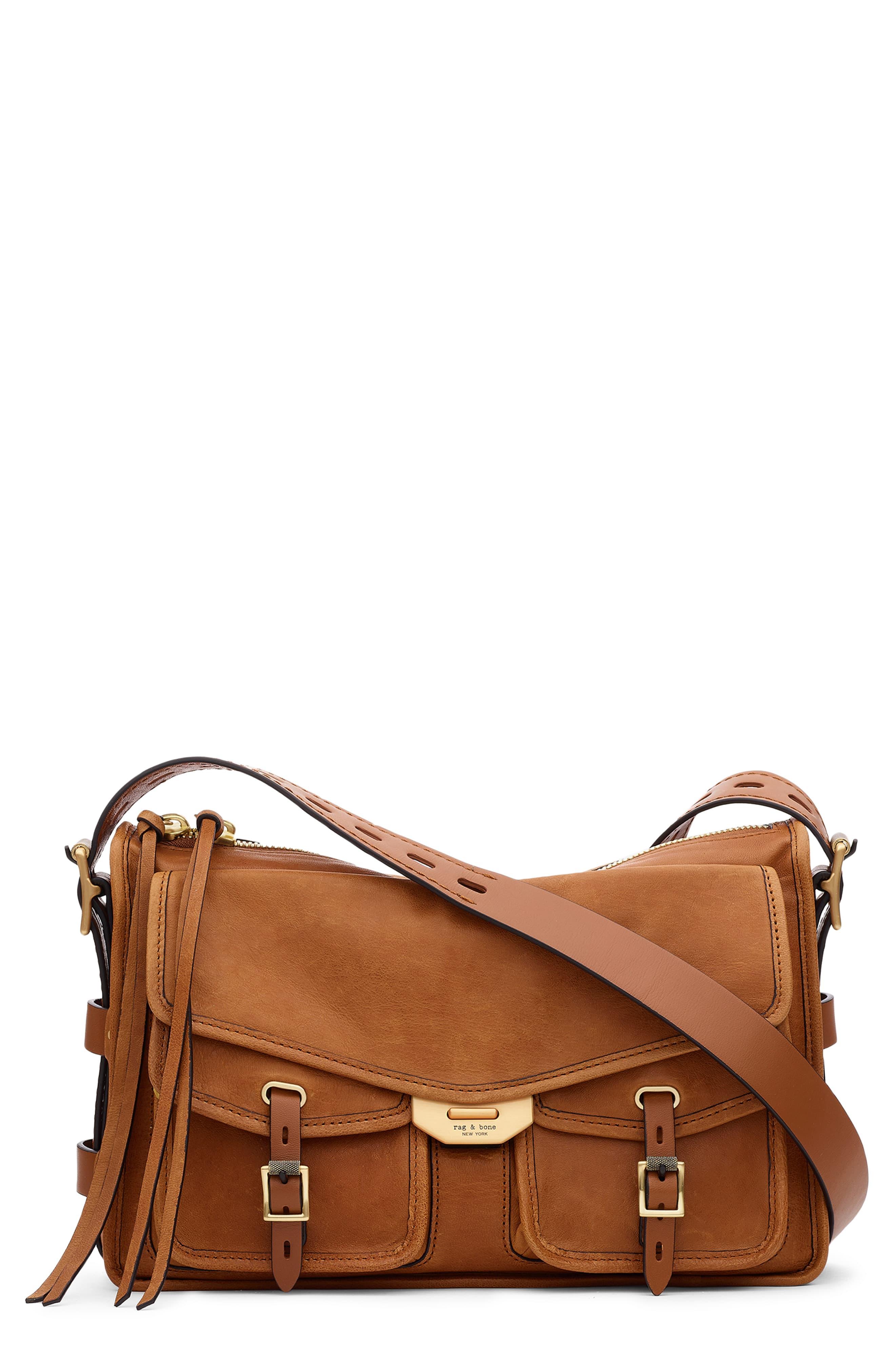 Rag & Bone Field Leather Messenger Bag in Brown Lyst