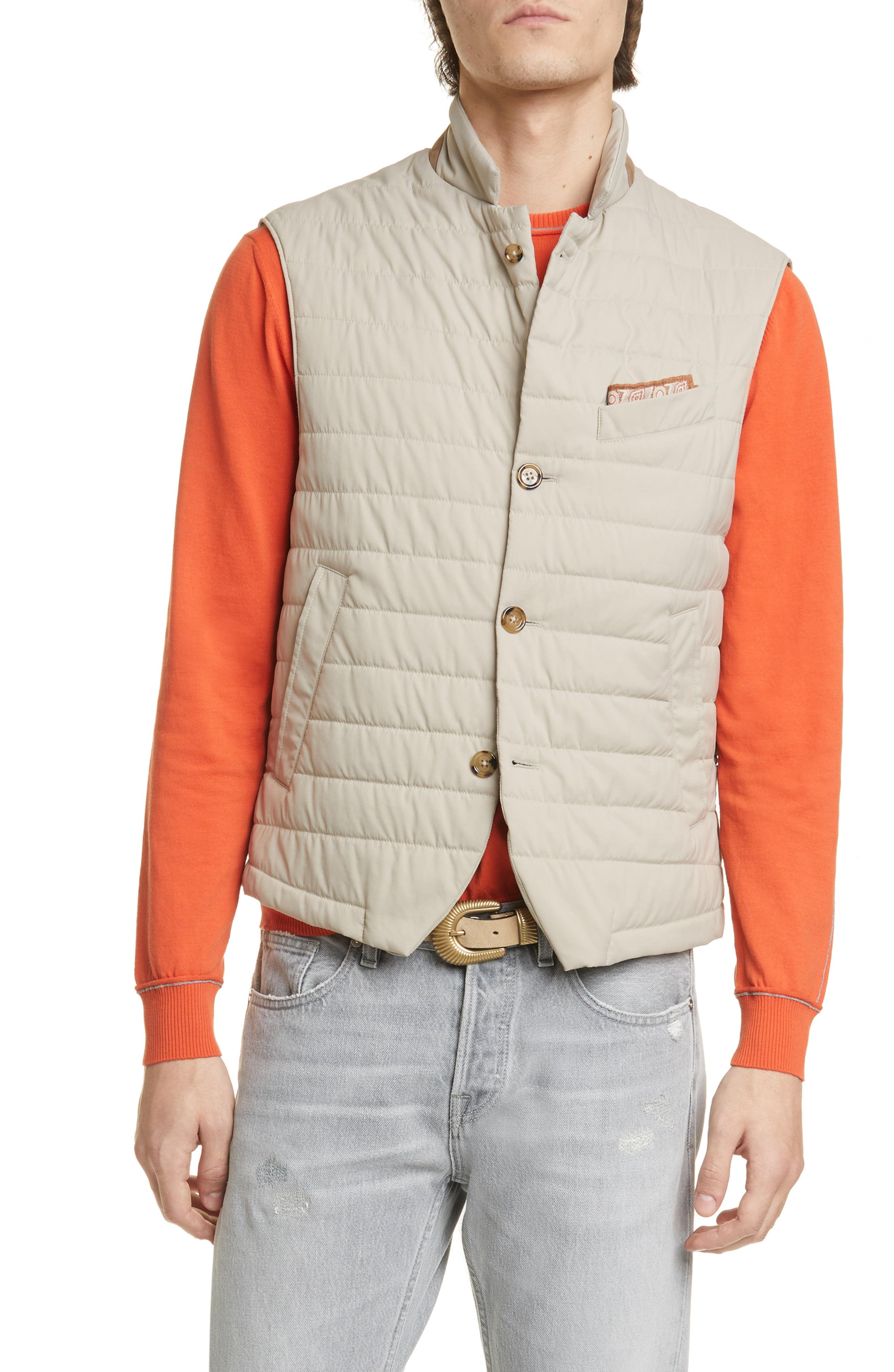Eleventy Packable Quilted Vest, Beige in Sand (Brown) for Men Lyst