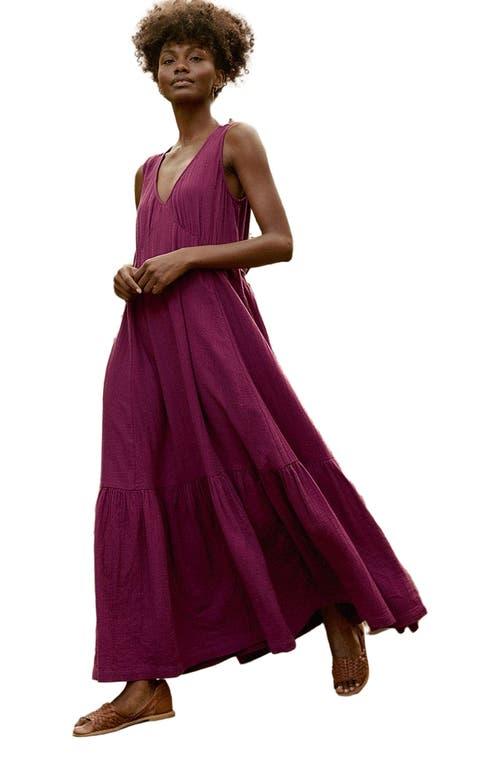 beach to brunch dress pact Pact Organic Cotton Double Gauze Beach To Brunch Dress in Purple