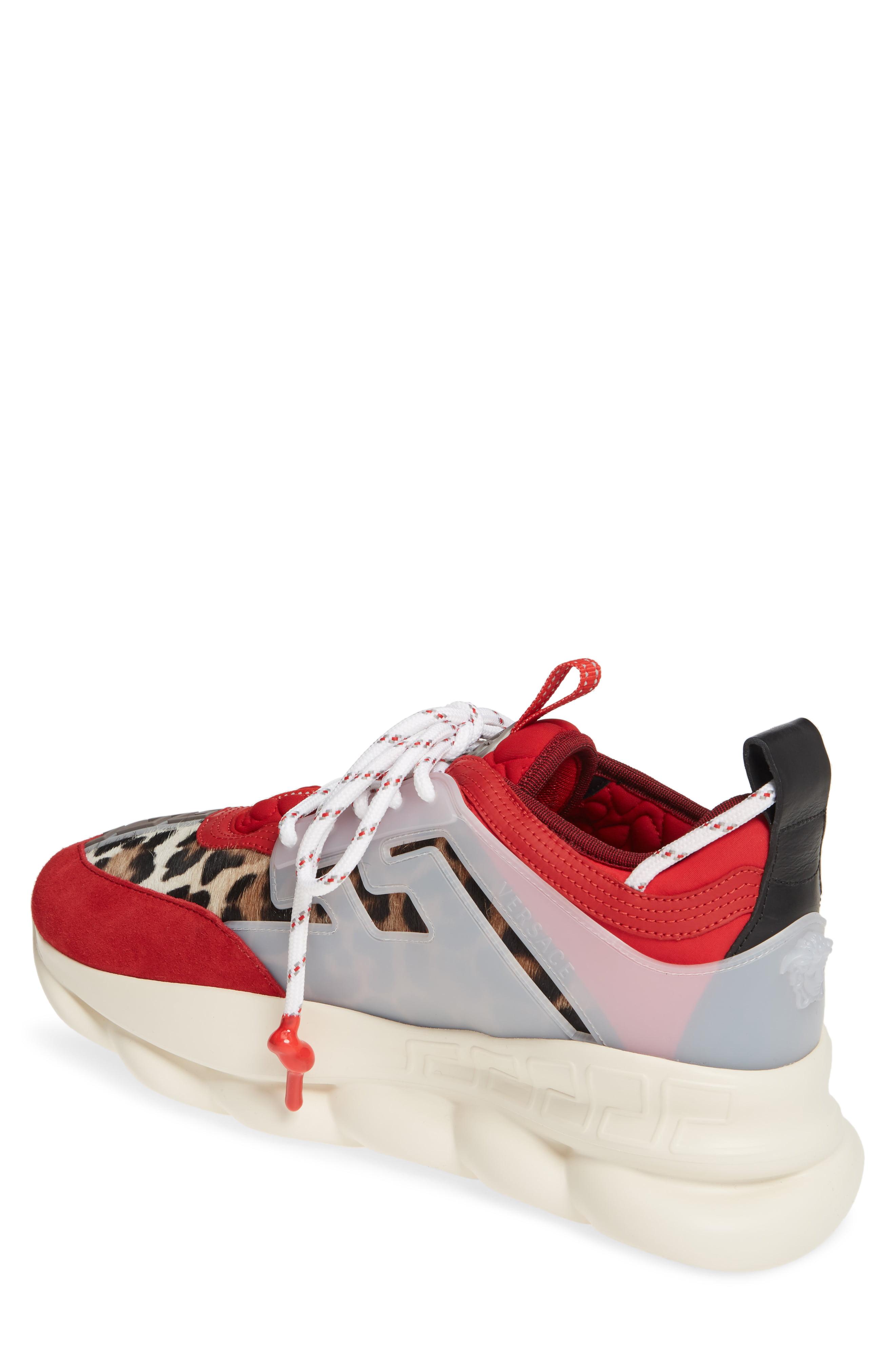 Versace Neoprene Chain Reaction Trainers in Red for Men - Save 25% - Lyst