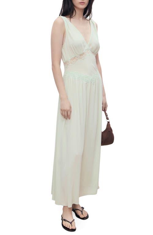 Mango Lace Trim Sleeveless Maxi Dress | Lyst Mango Lace Trim Sleeveless Maxi Dress | Lyst