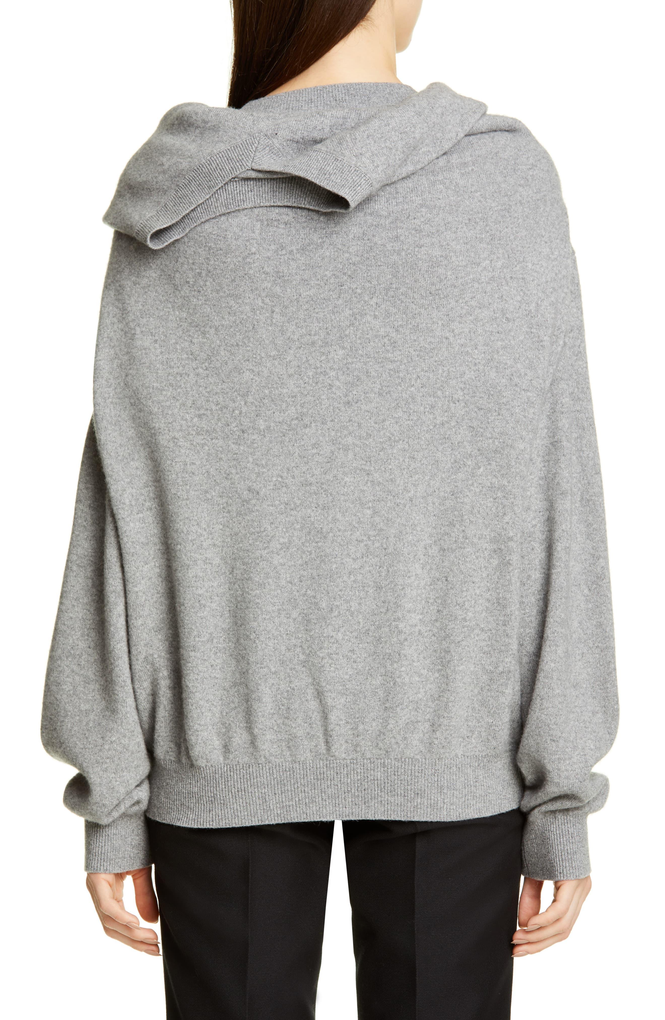 Clothing Alexander Wang Sheer Shoulder Wool Cashmere Blend Sweater