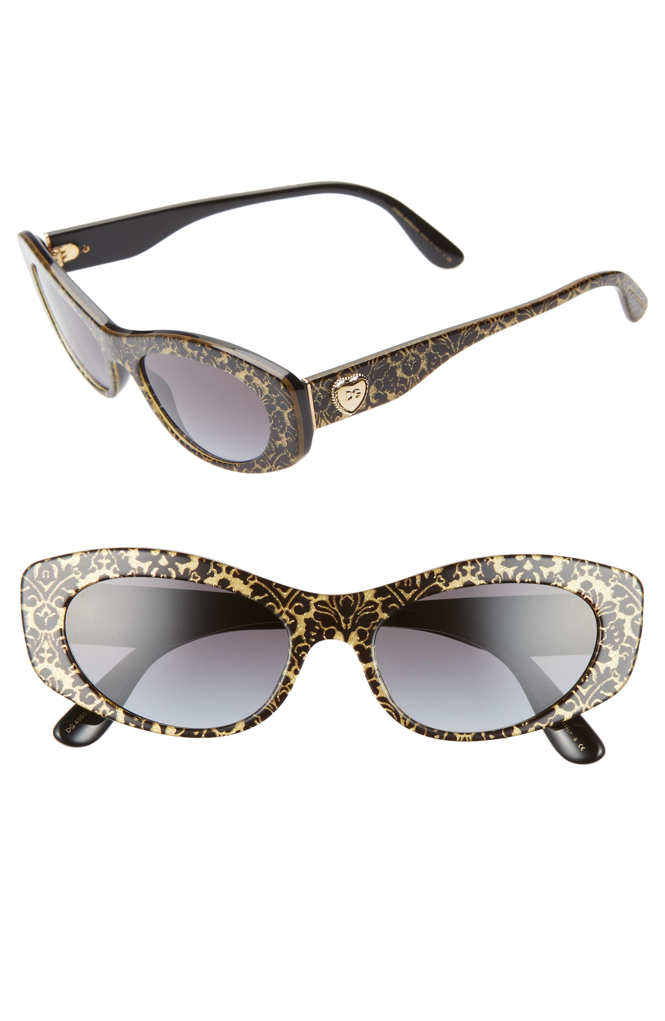 dolce & gabbana 50mm embellished cat eye sunglasses