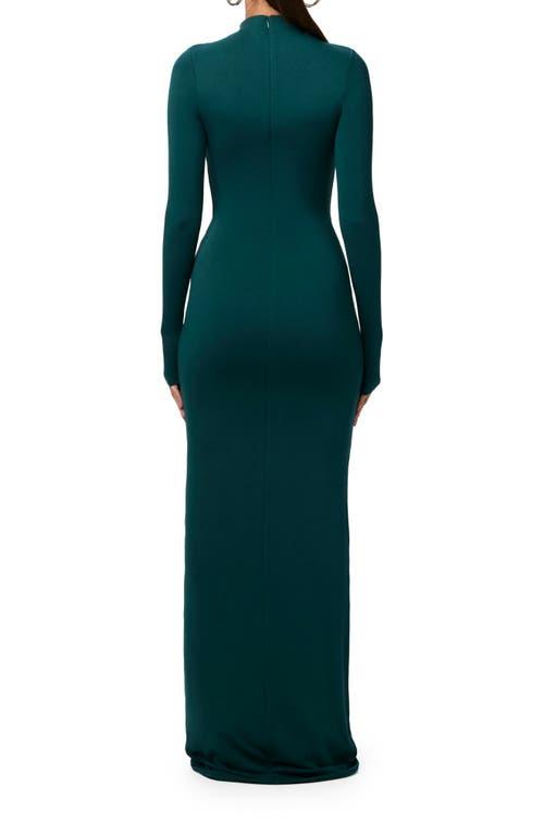 green emerald velvet dress Naked Ruffle Halter Maxi Dress