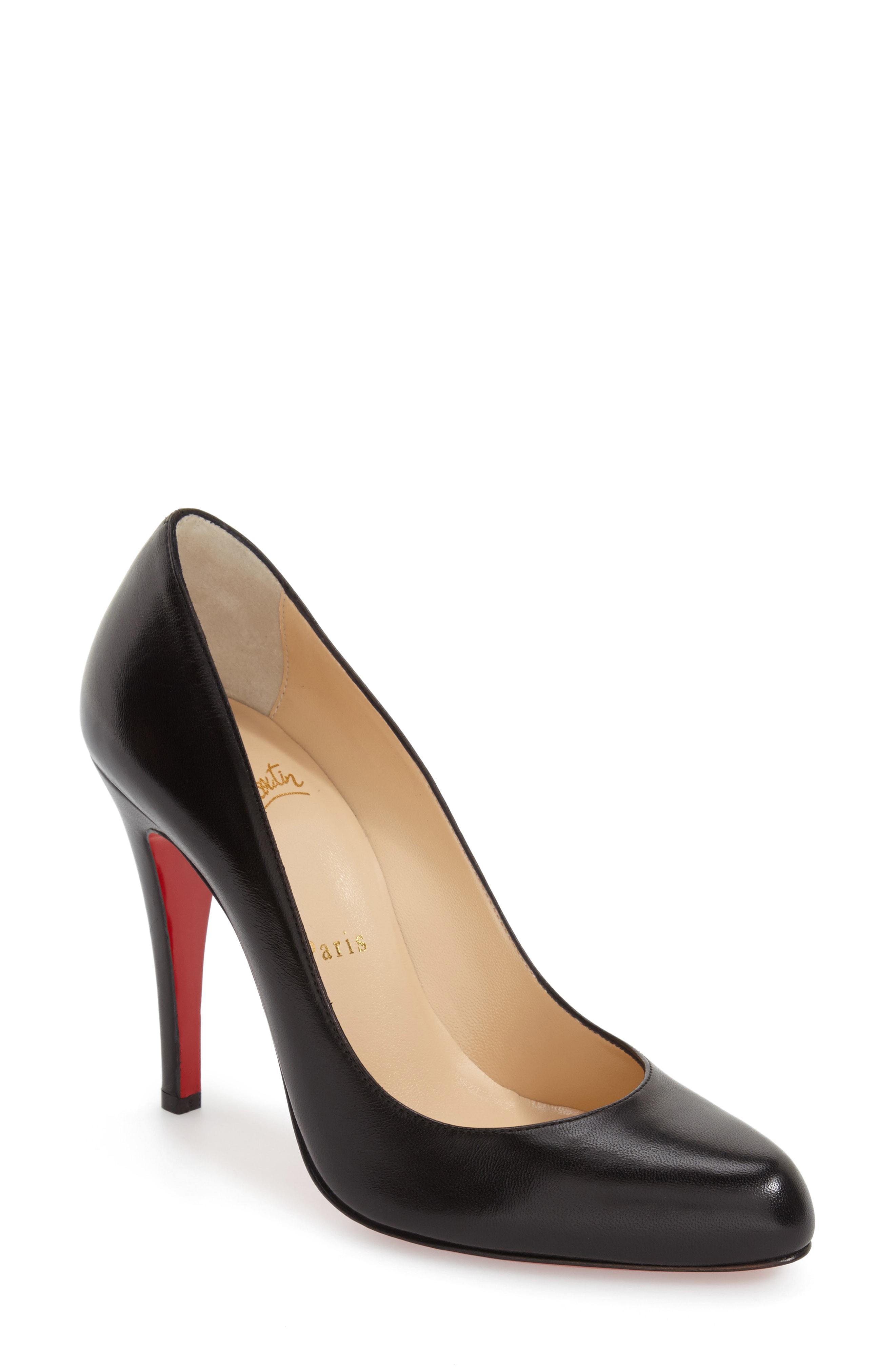 Lyst - Christian Louboutin Decollete 868 Leather Pumps in Black - Save 2.877697841726615%