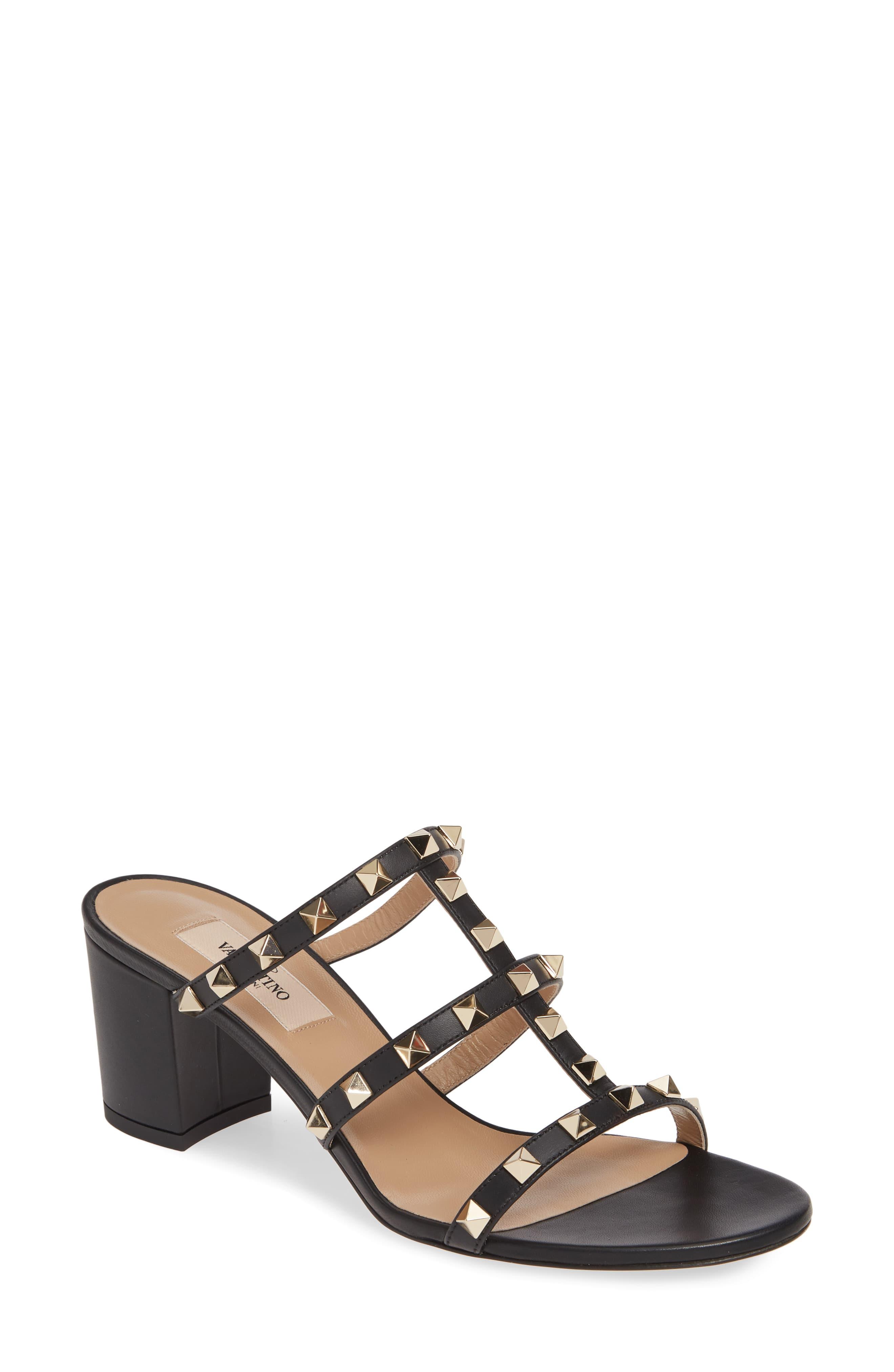 valentino rockstud slides sale