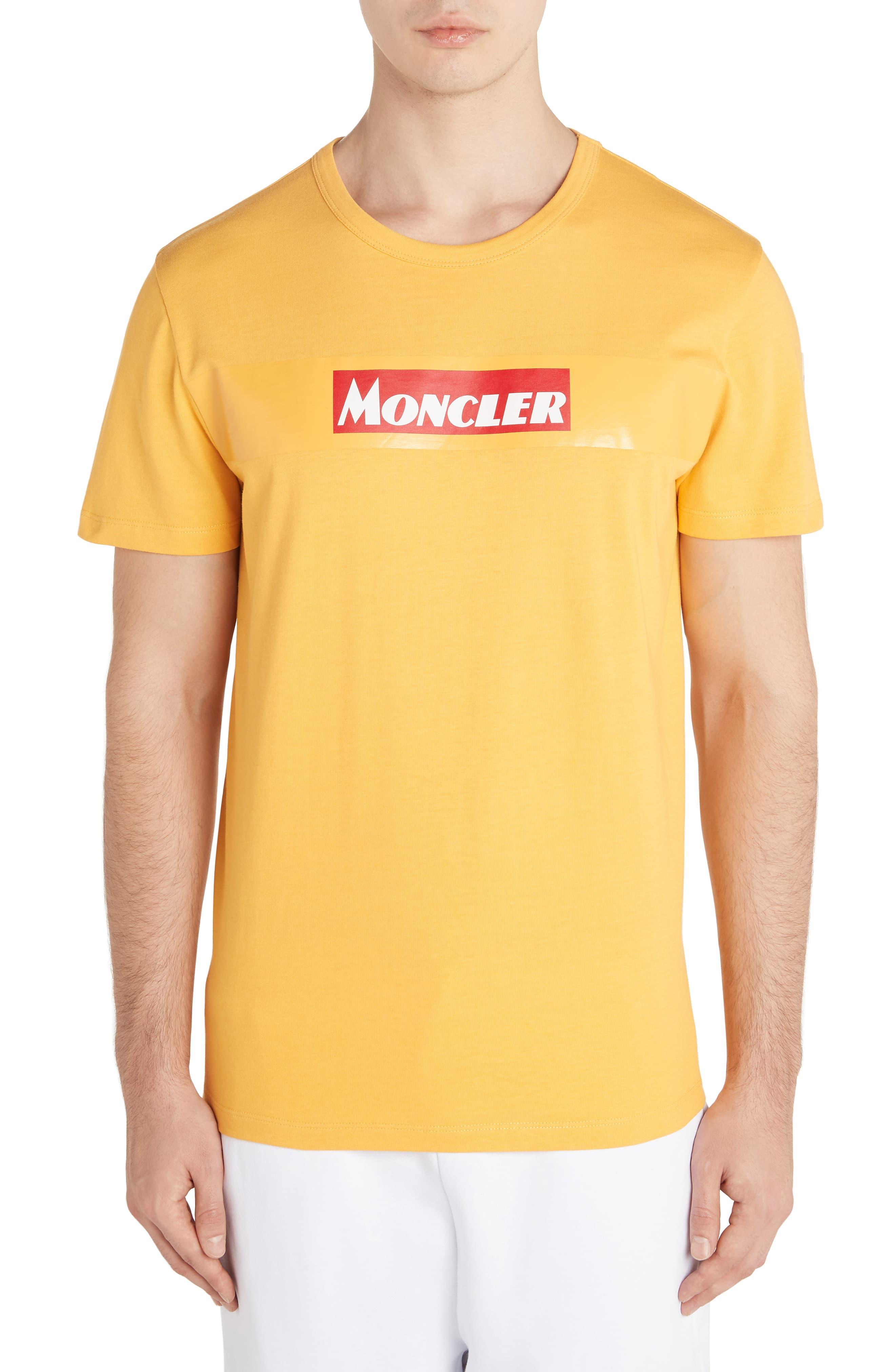 Yellow Moncler T Shirt Online, 54% OFF | www.logistica360.pe