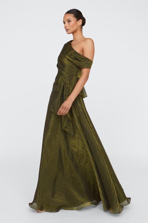 THEIA Avalina Organza Lame Gown in Green | Lyst THEIA Avalina Organza Lame Gown in Green | Lyst
