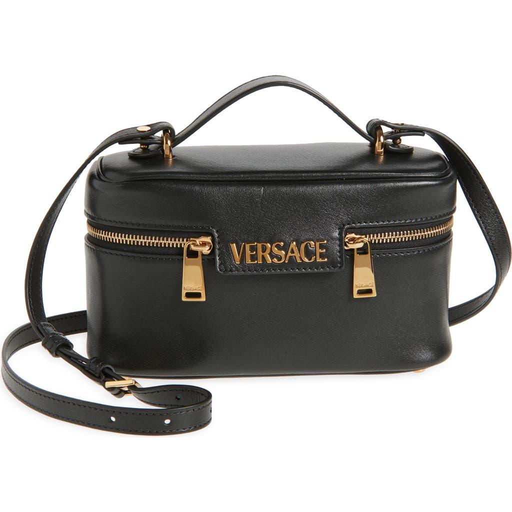 【関税＆送料込み】Versace 'Vanity Versace Tag' Bag In Blac Versace Tag Vanity Bag | VERSACE US