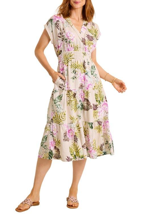 Tommy Bahama Petal Of Luxury Linen Blend Tiered Dress | Lyst