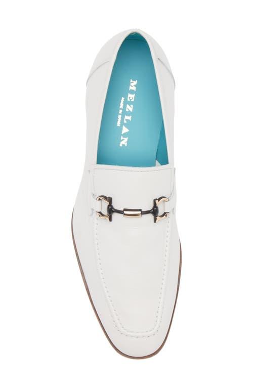 Mezlan Rios Bit Ornament Leather Loafer in White for Men | Lyst