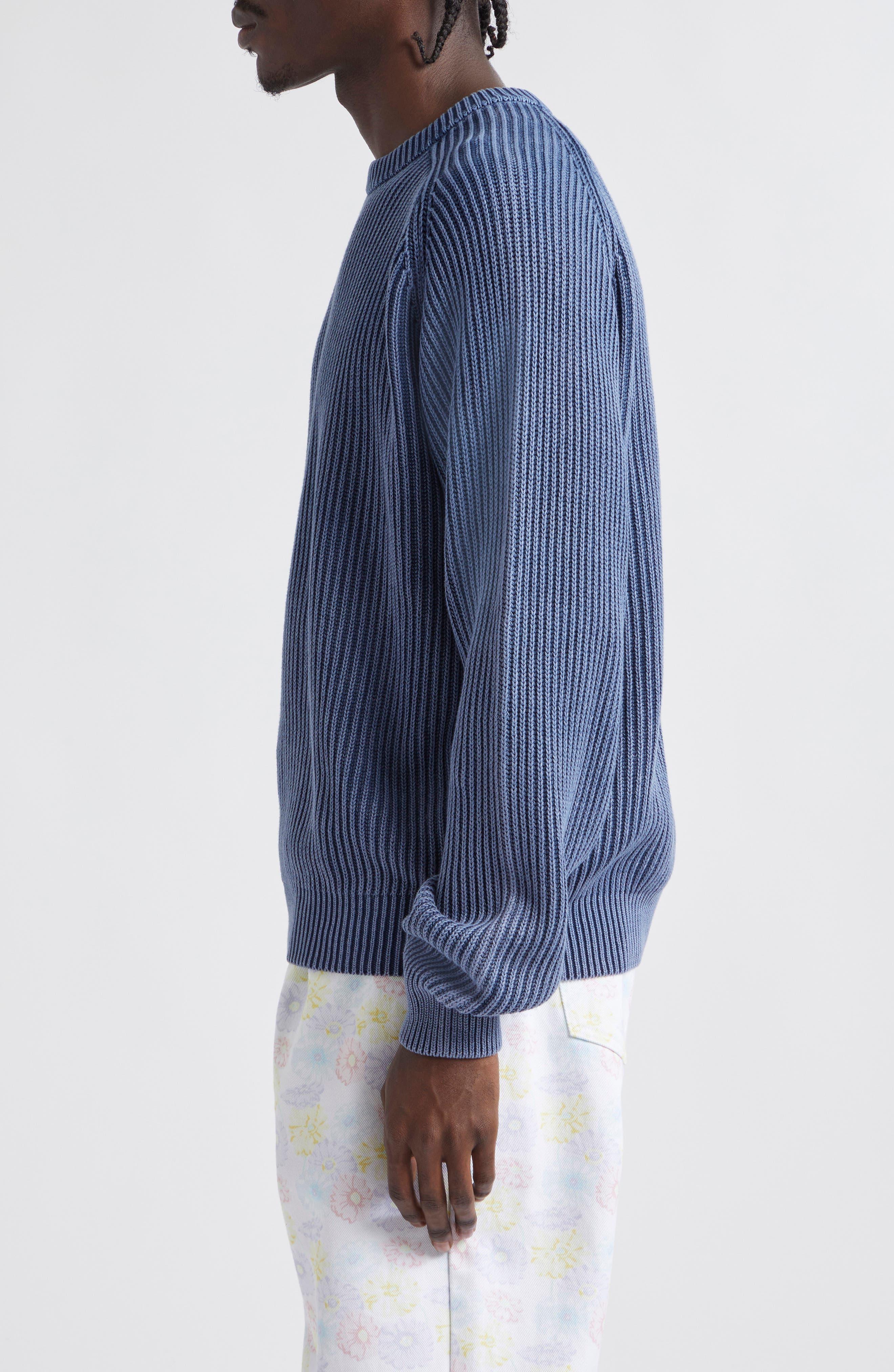 Noah Summer Cotton Shaker Stitch Sweater in Blue for Men | Lyst