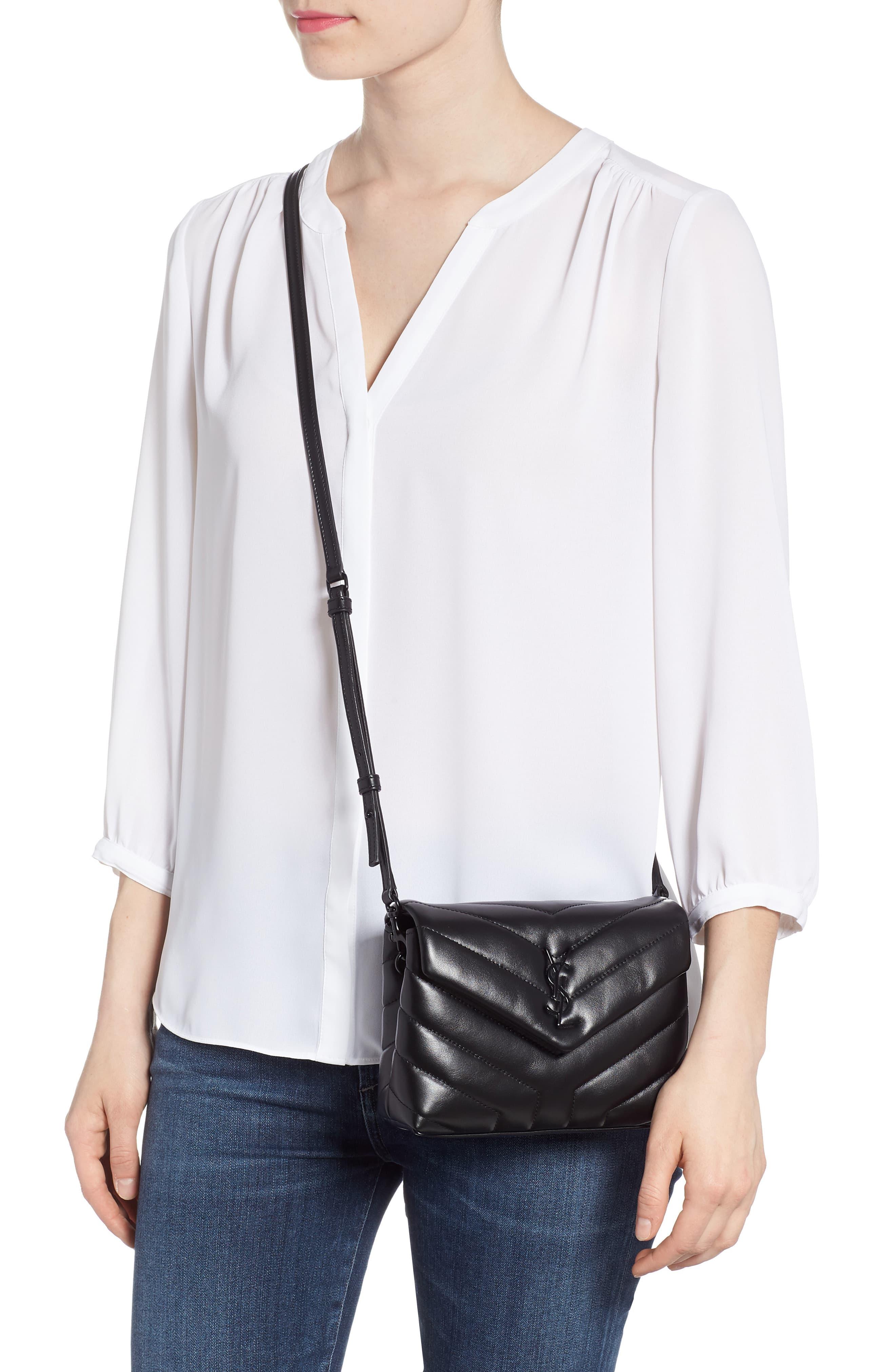 toy loulou leather shoulder bag