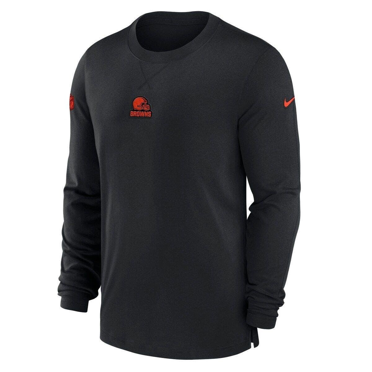 Nike Cleveland Browns 2023 Sideline Performance Long Sleeve T