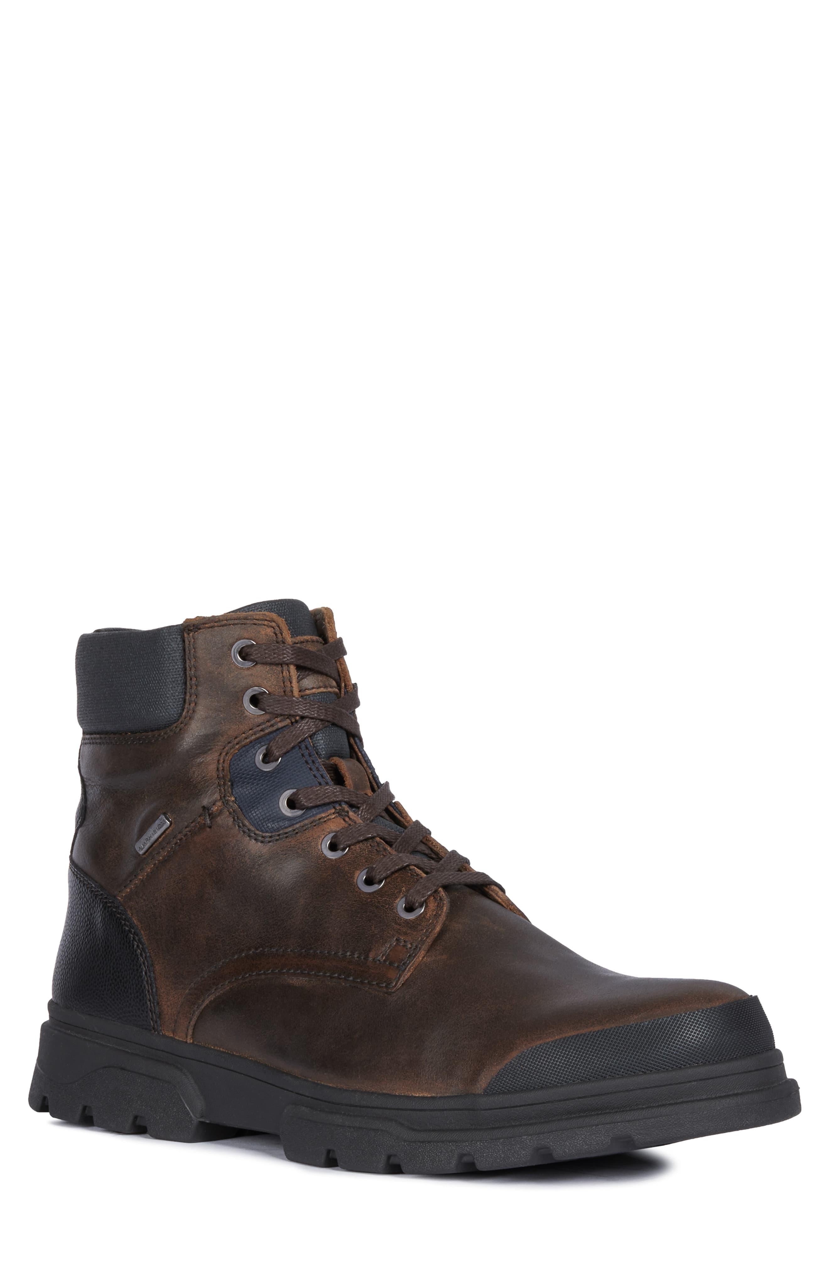 Geox Men's Clintford ABX Waterproof Ankle Boots - Synthetic Lace-Up Ankle Boots