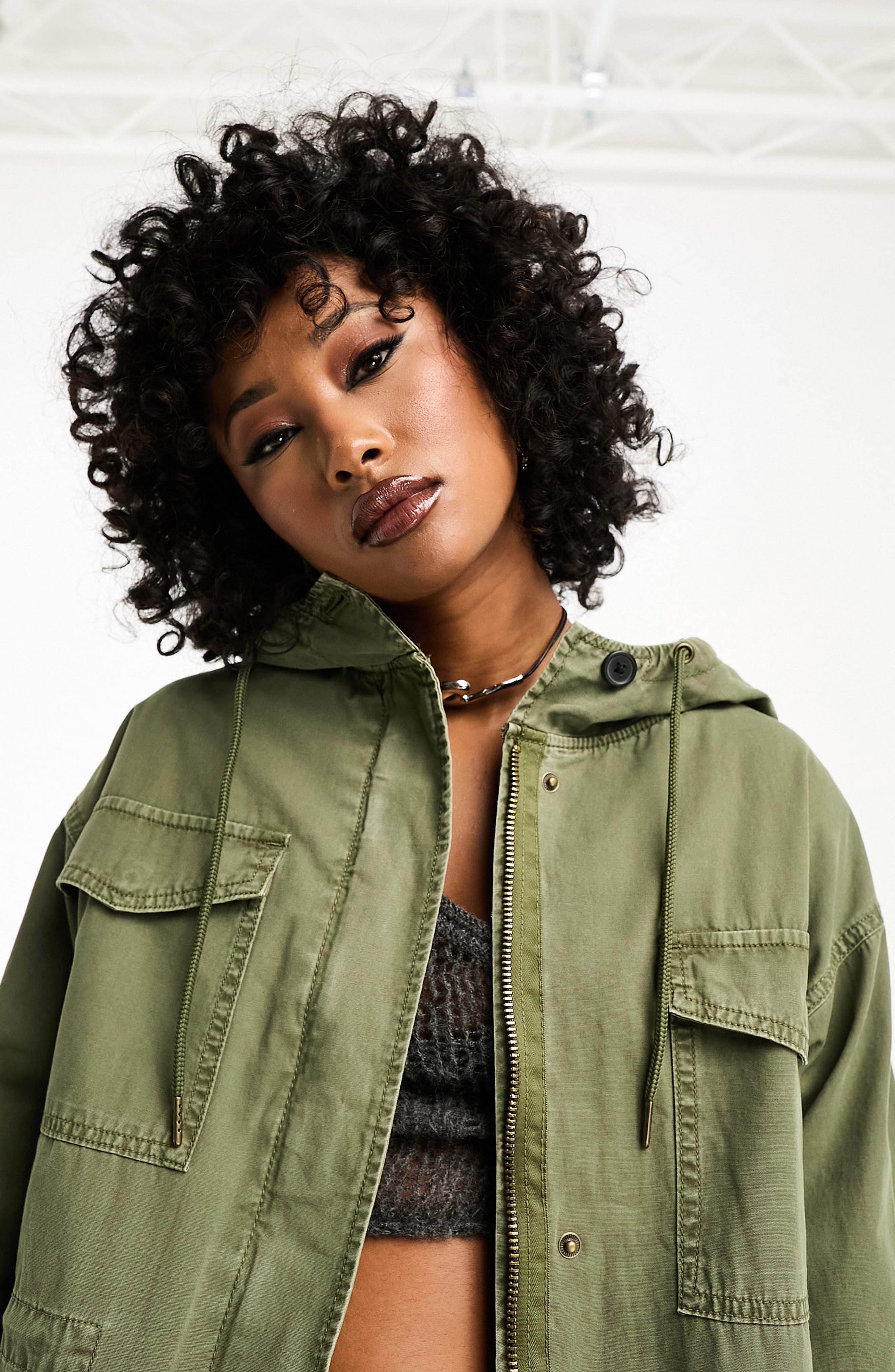 Parka cotton clearance twill