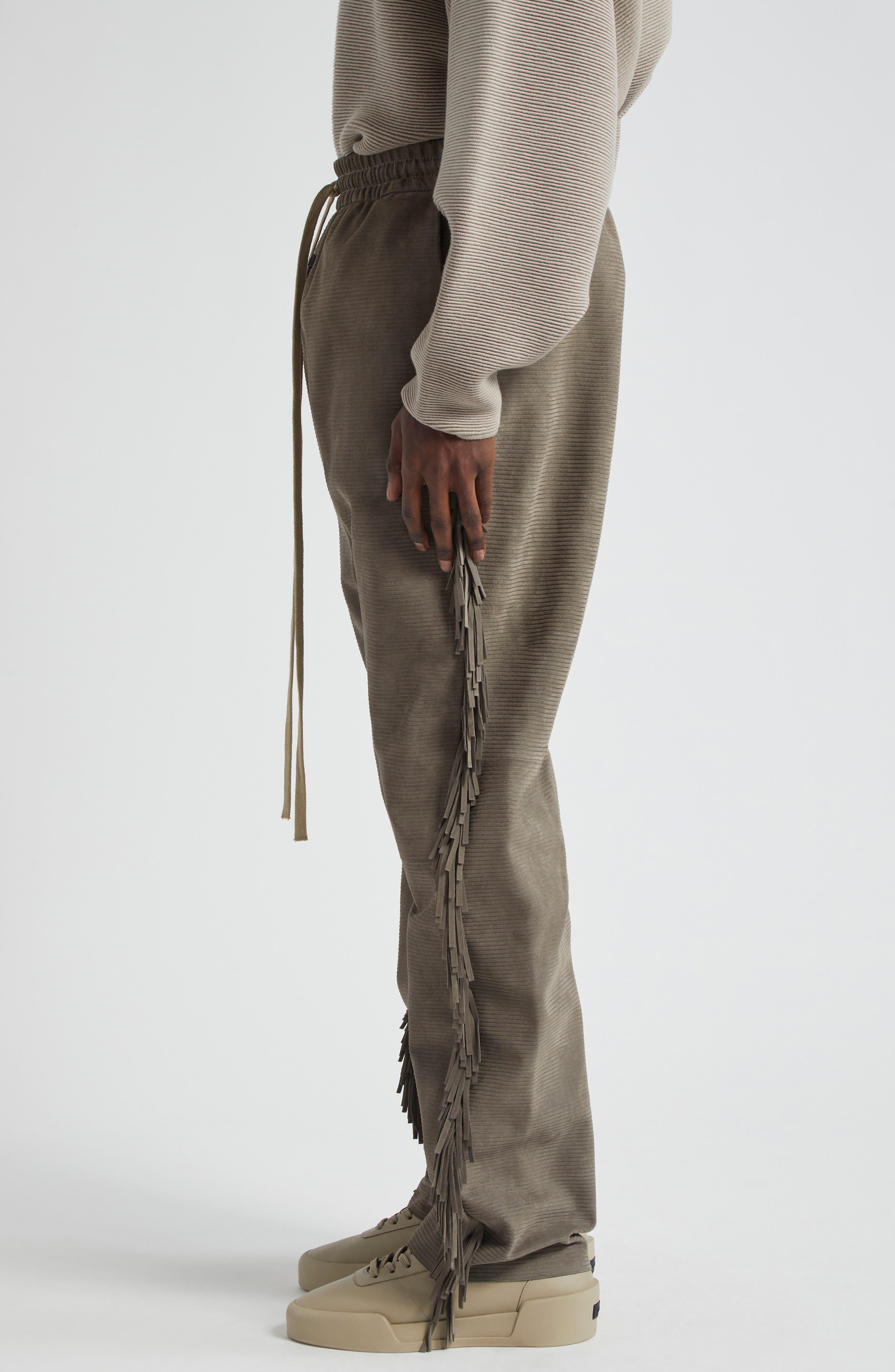 【DISCERNMENT】Fluffy Suede Cargo Pants Men's Western Suede Cargo Baggy Pants – HEYFANCYSTYLE