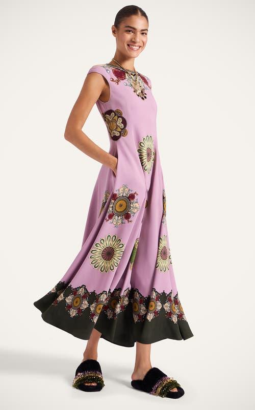 オールインワン・サロペット La Double J Pleated Floral Dress LA DOUBLEJ Athena belted pleated printed silk-chiffon maxi