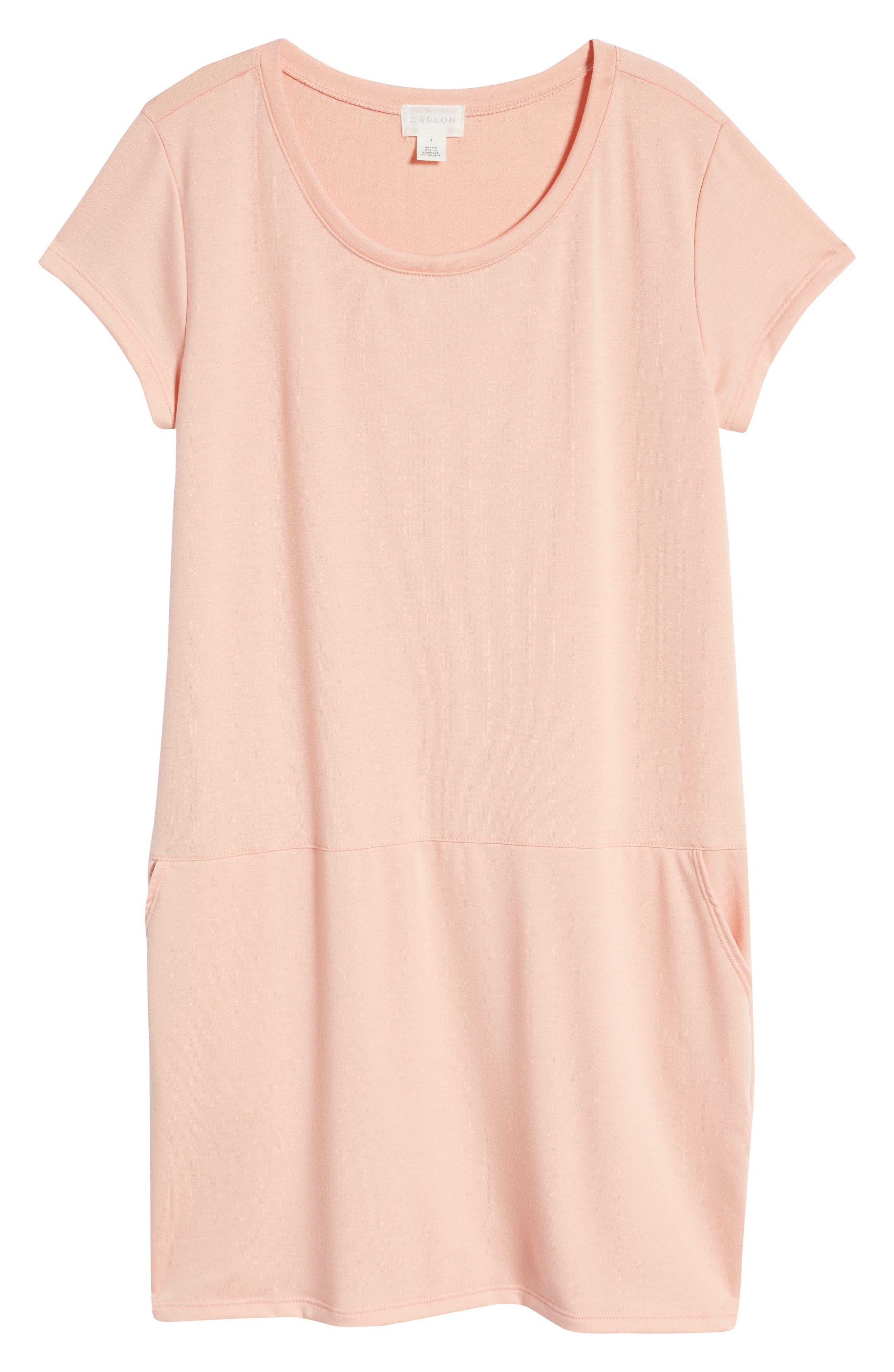 Caslon Knit Shift Dress In Coral Tide 
