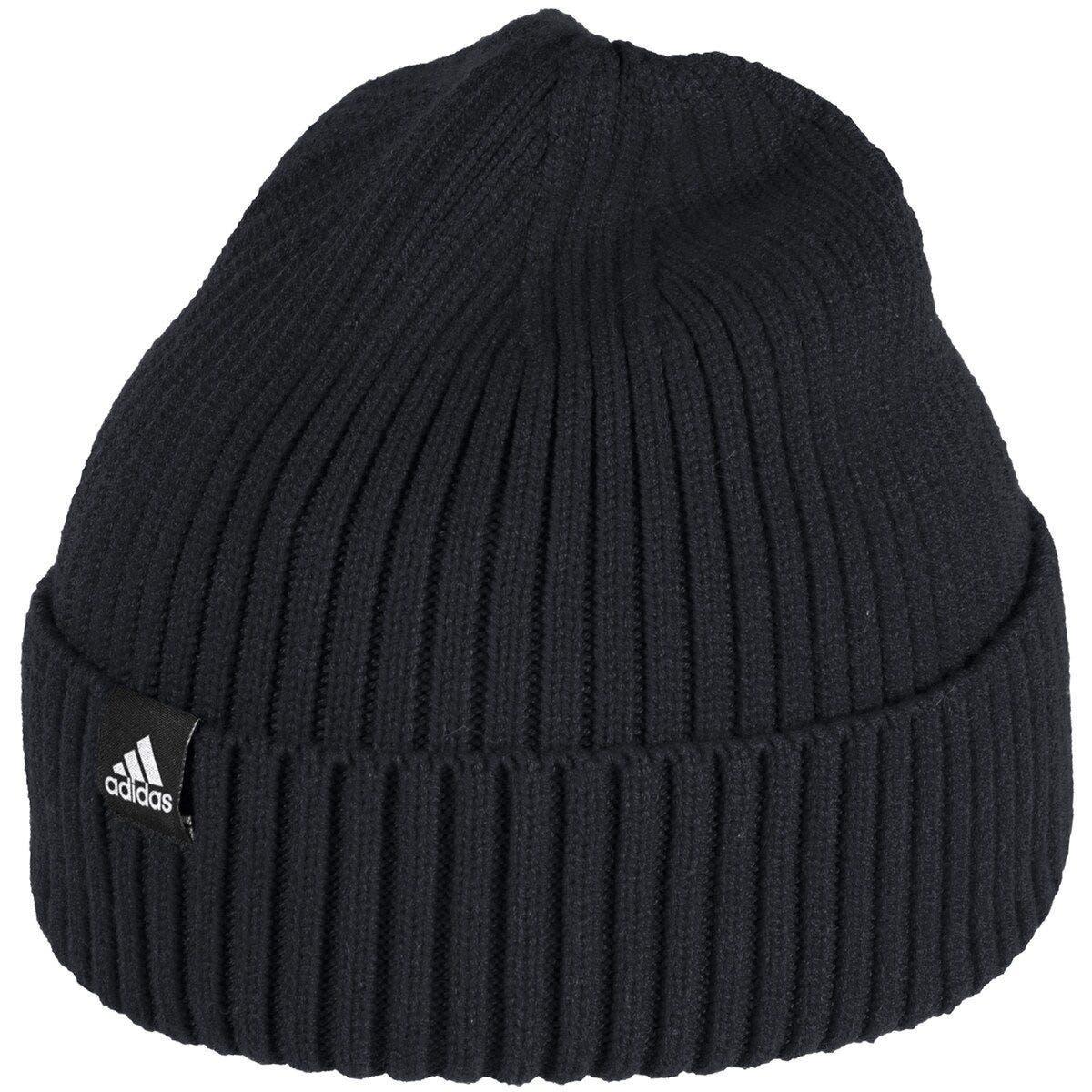 Adidas Men's Black, White Chicago Blackhawks Reverse Retro 2.0 Pom Cuffed  Knit Hat